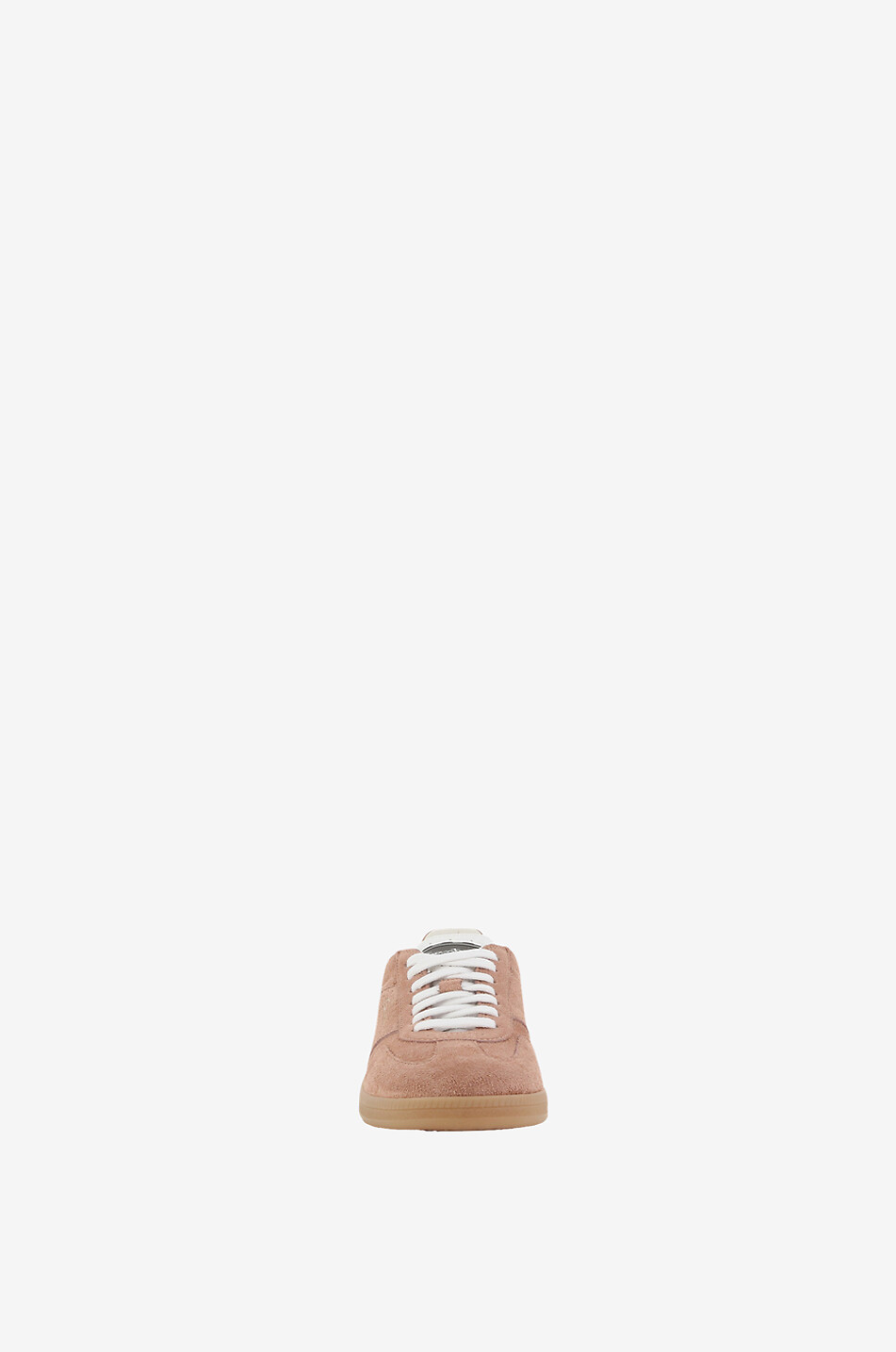 Double Boucle low-top lace-up suede sneakers