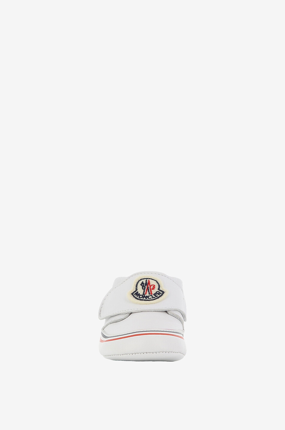 MONCLER Bebé low-top nappa leather baby sneakers Baby WHITE 2