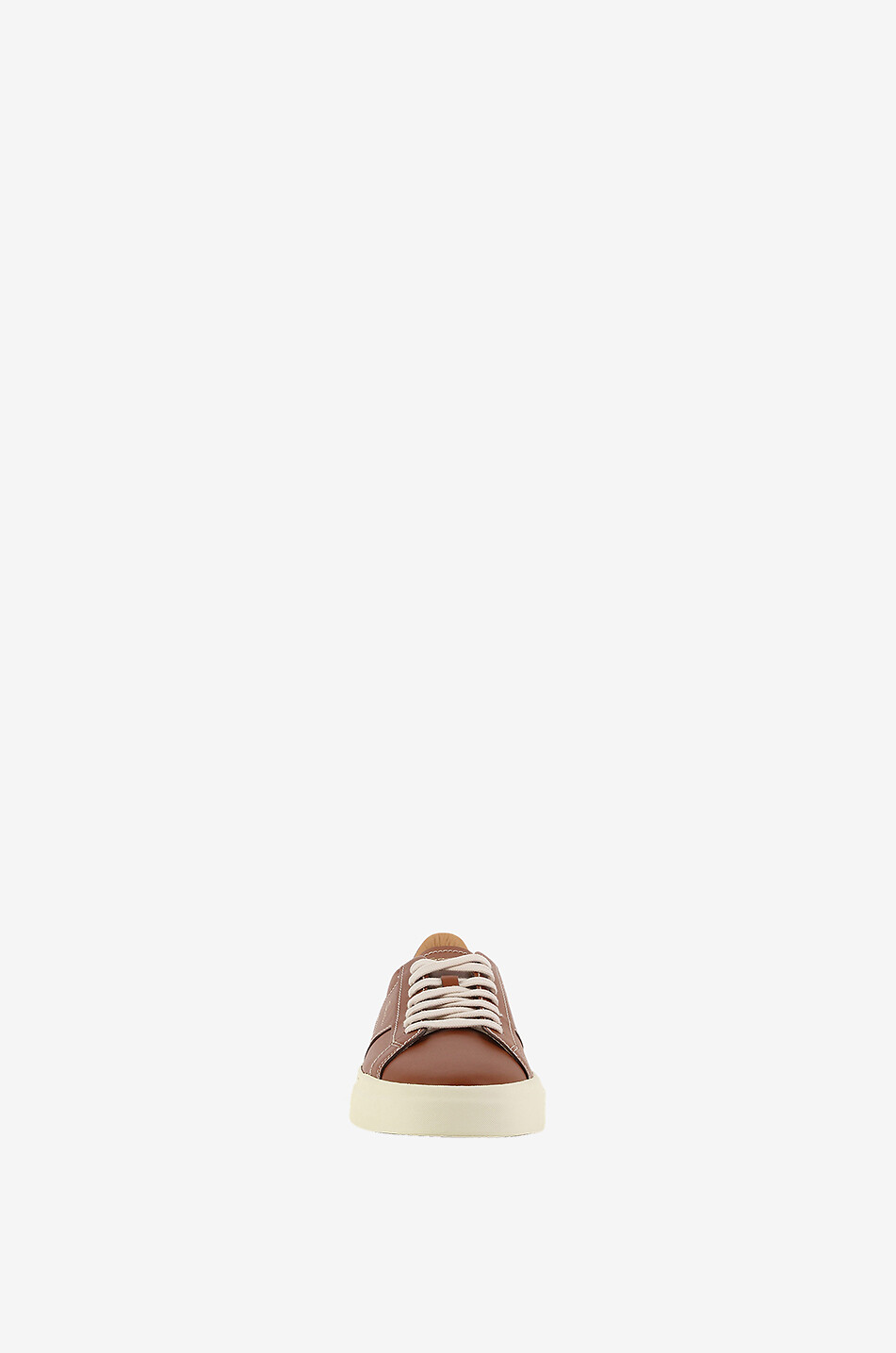 Double Boucle low-top smooth leather sneakers