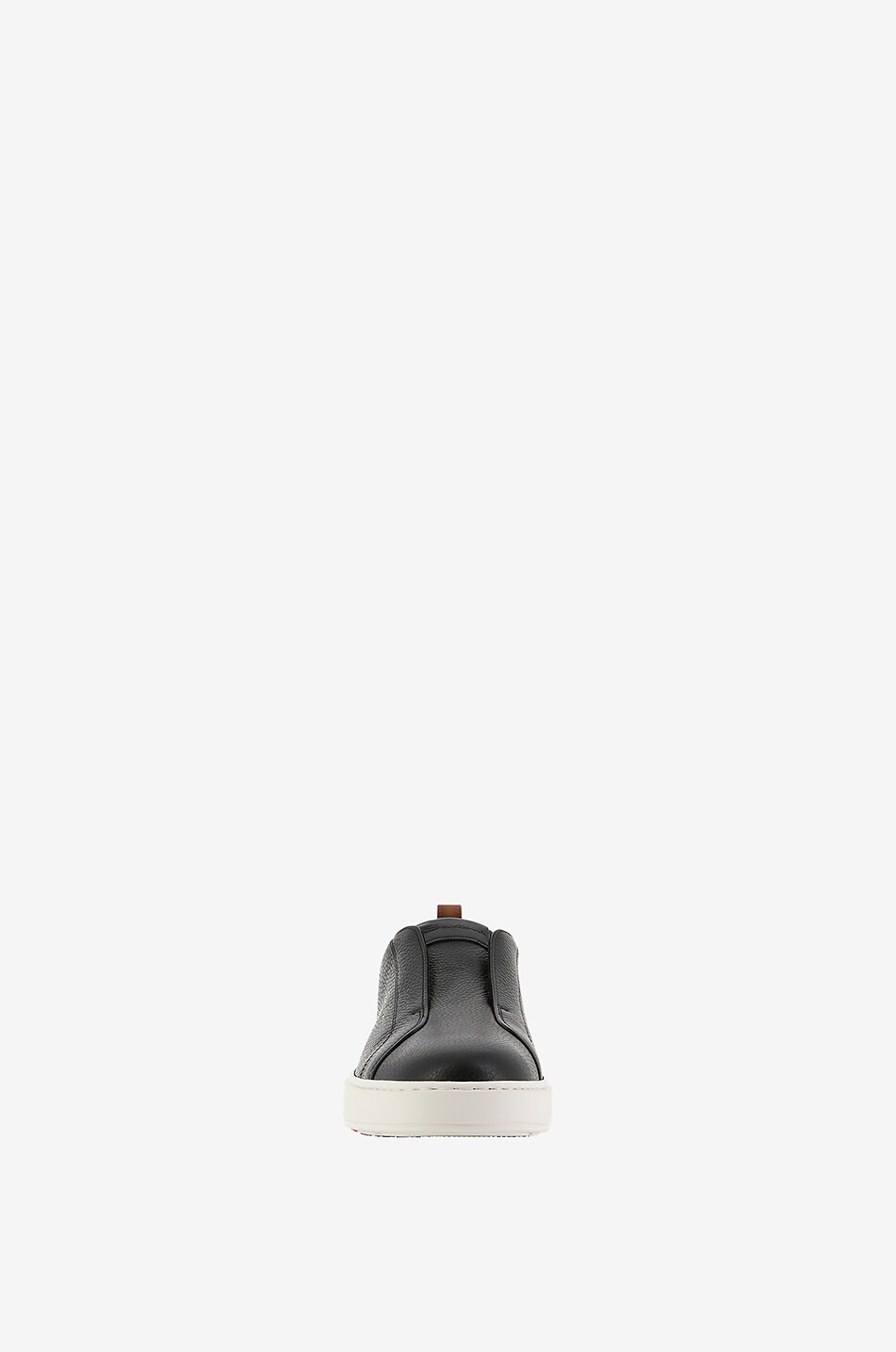 Grained leather slip-on sneakers