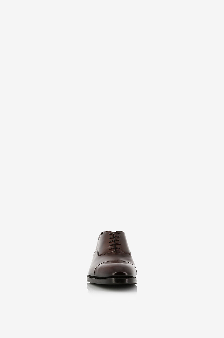 SANTONI Derbys en cuir lisse brossé Homme MARRON FONCÉ 2