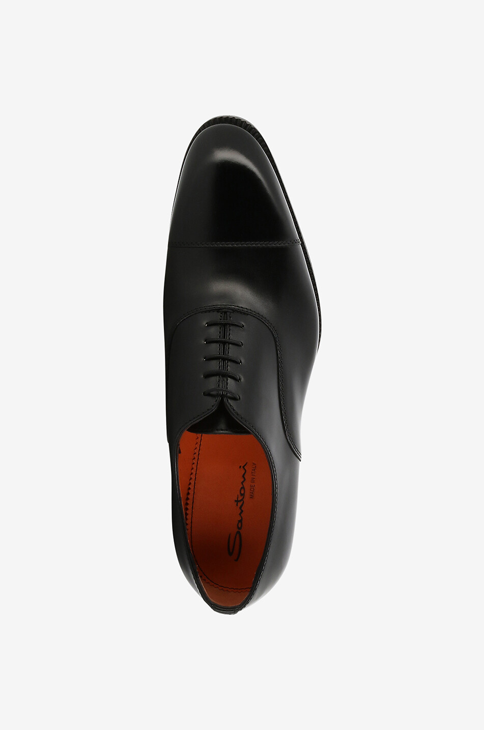 SANTONI Derbys en cuir lisse brossé Homme NOIR 5