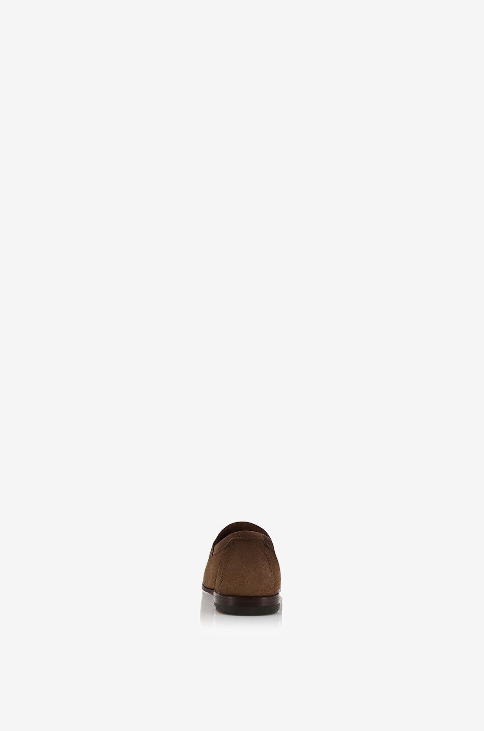 SANTONI Penny lightweight suede loafers Men MEDIUM BROWN 4
