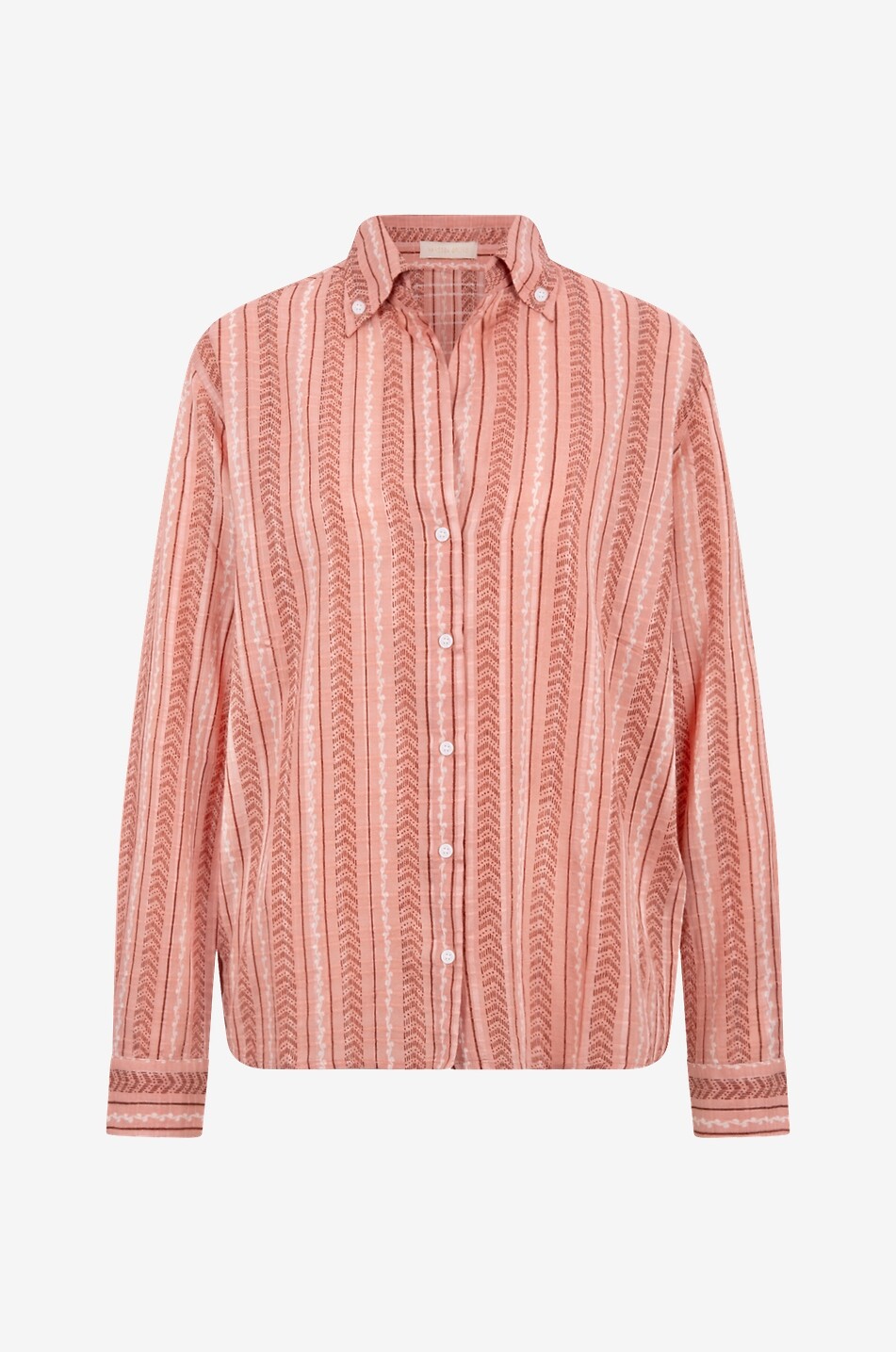 Chemise légère en jacquard imprimé Druyat