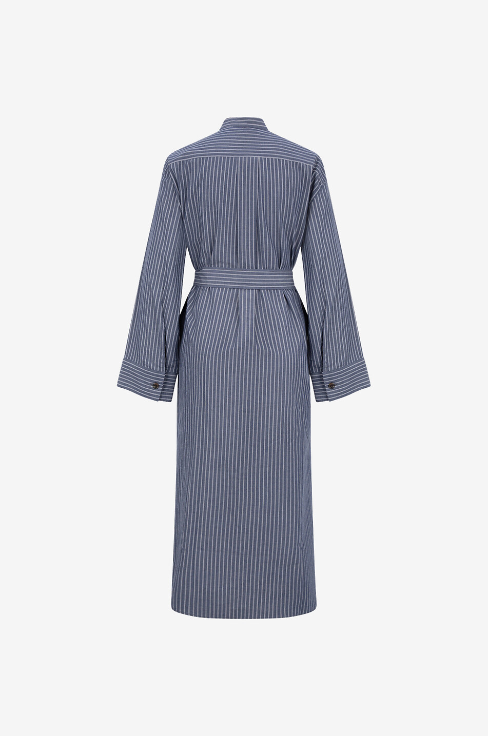SOEUR Robe chemise midi en popeline rayée Akiko Femme MULTICOLORE 2