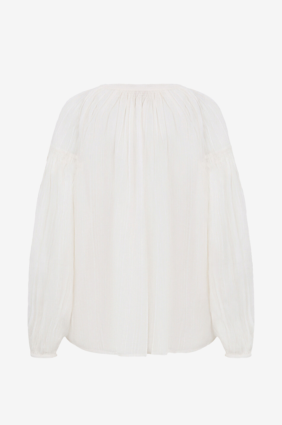 VANESSA BRUNO Bluse aus gestreiftem Jacquard Nipoa Damen WEISS 2