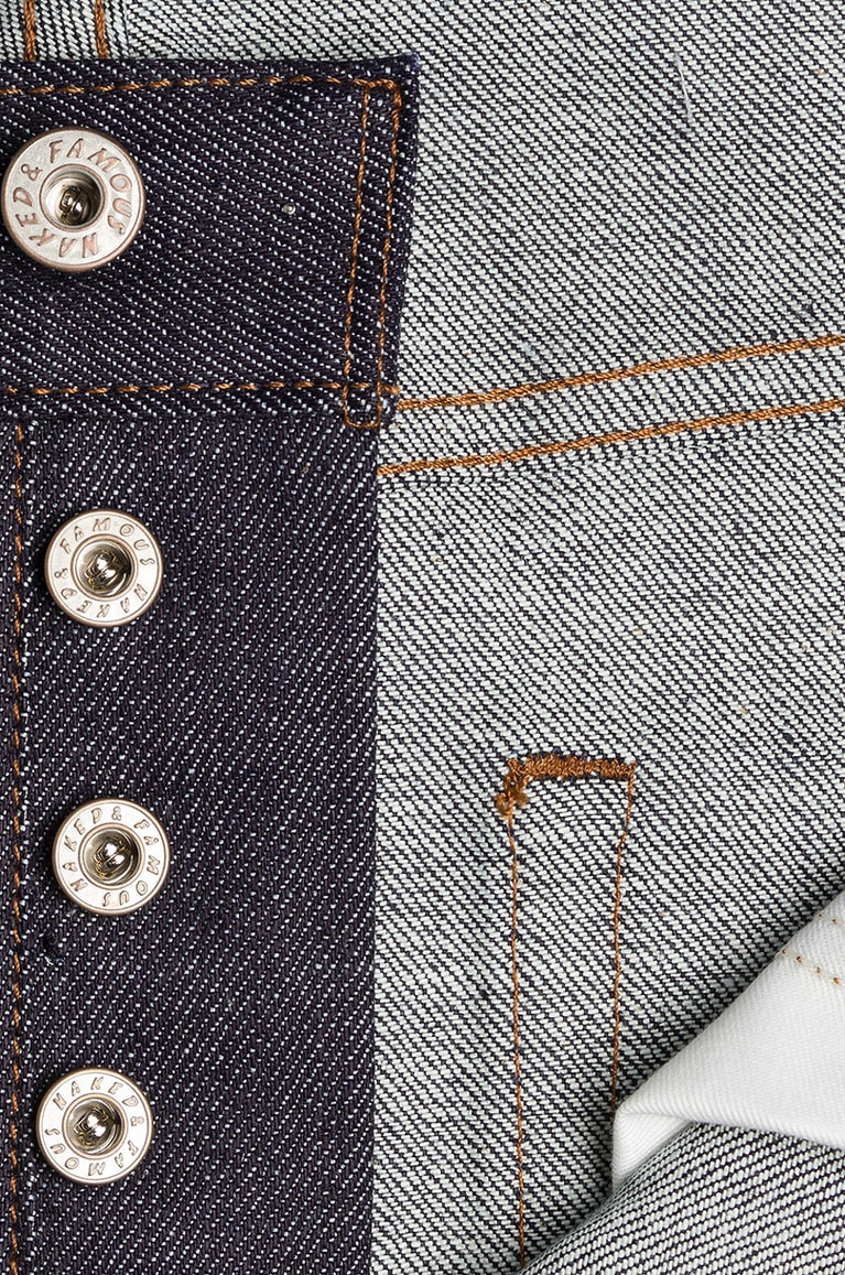 NAKED & FAMOUS DENIM The Easy Guy cotton straight-leg jeans Men BLUE 8