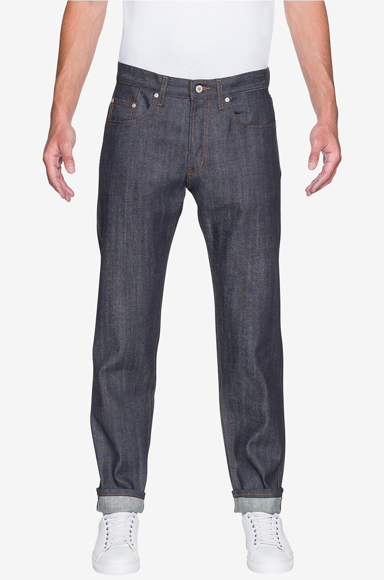 NAKED & FAMOUS DENIM The Easy Guy cotton straight-leg jeans Men BLUE 3