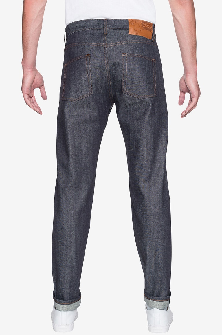 NAKED & FAMOUS DENIM The Easy Guy cotton straight-leg jeans Men BLUE 4