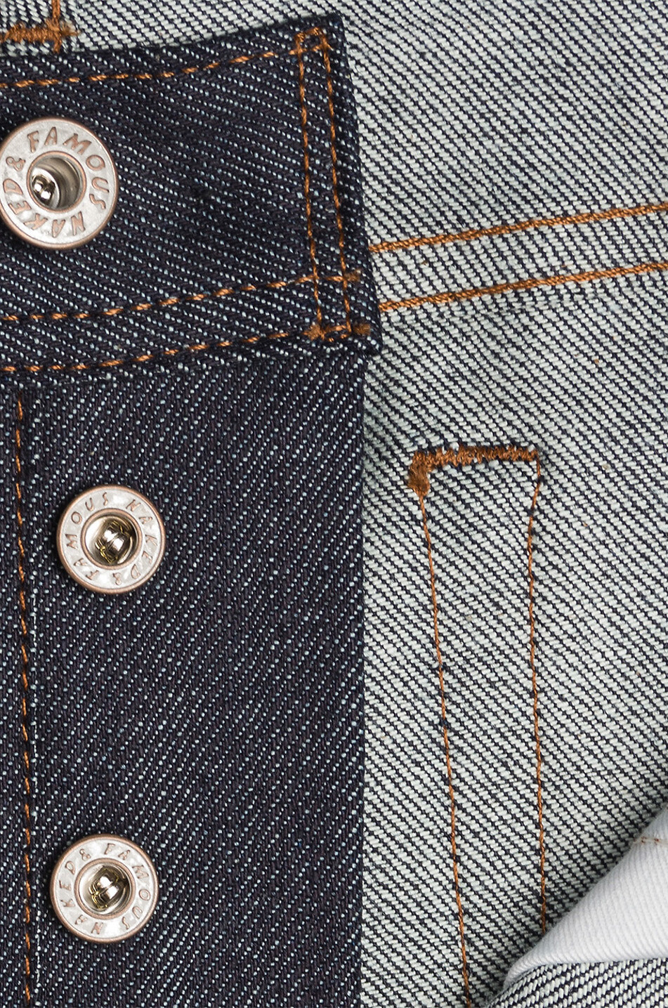NAKED & FAMOUS DENIM The Weird Guy cotton straight-leg jeans Men BLUE 8