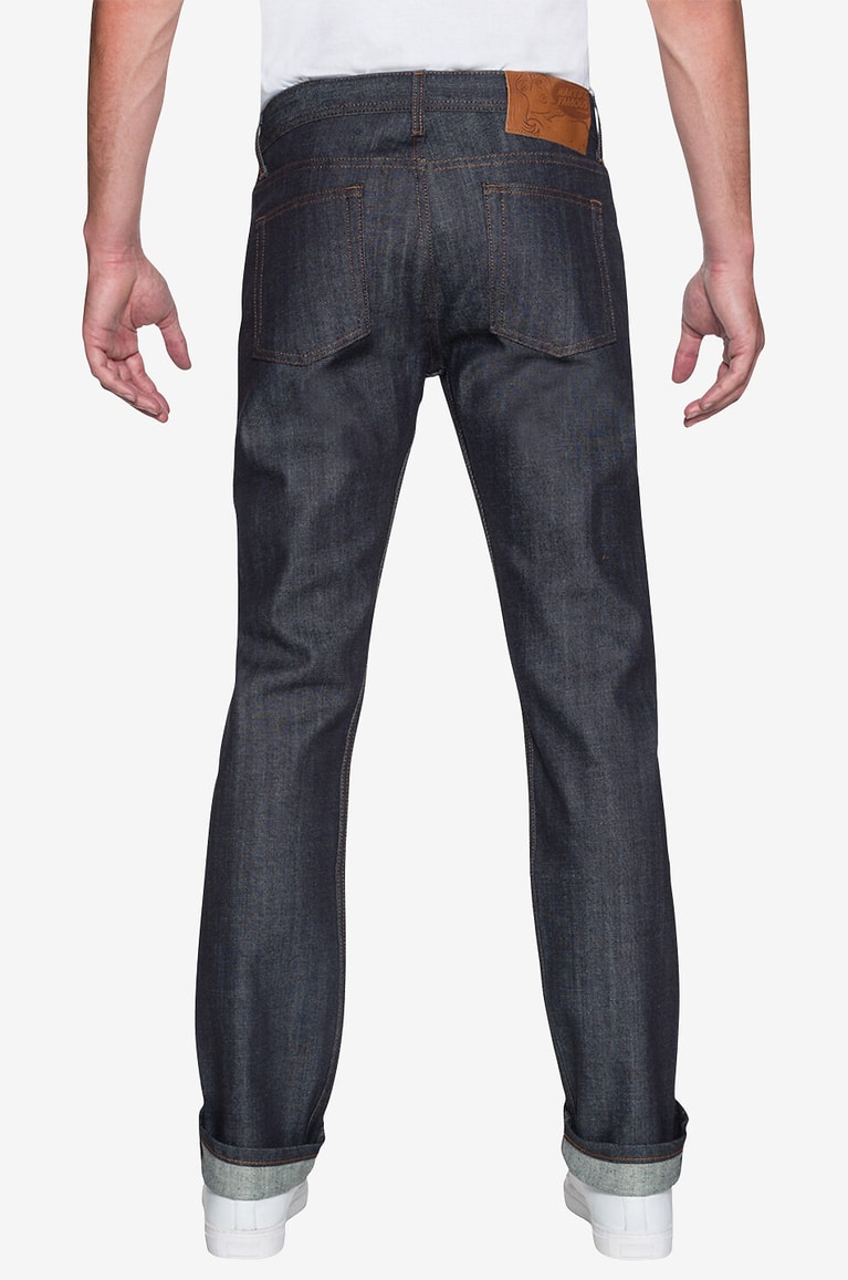 NAKED & FAMOUS DENIM The Weird Guy cotton straight-leg jeans Men BLUE 5