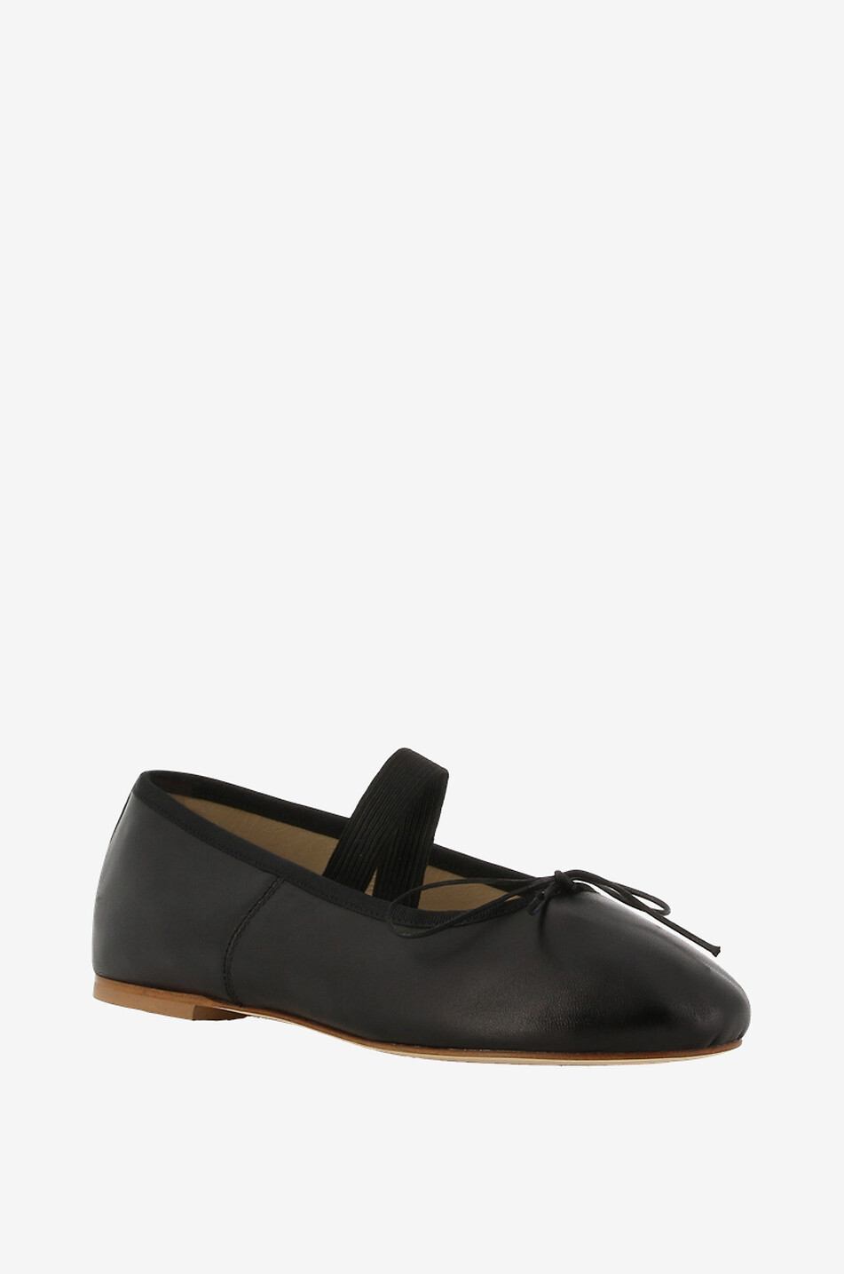 ANNIEL Ballerinas aus Leder mit Riemchen Ballet Damen SCHWARZ 1