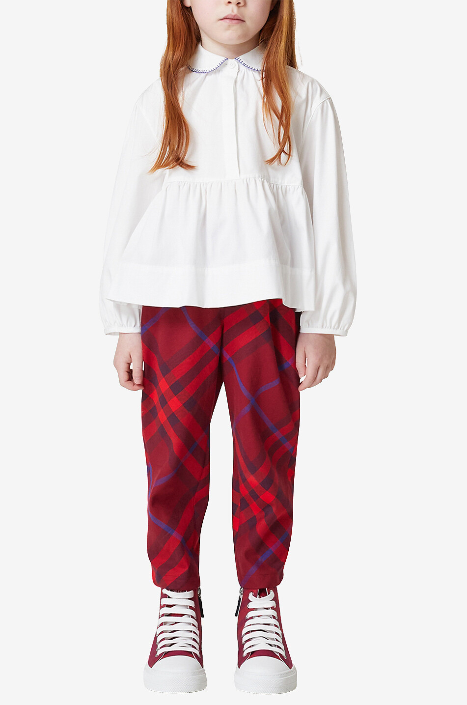 BURBERRY Mädchen-Bluse mit Schoss Lauren Mädchen WEISS 3