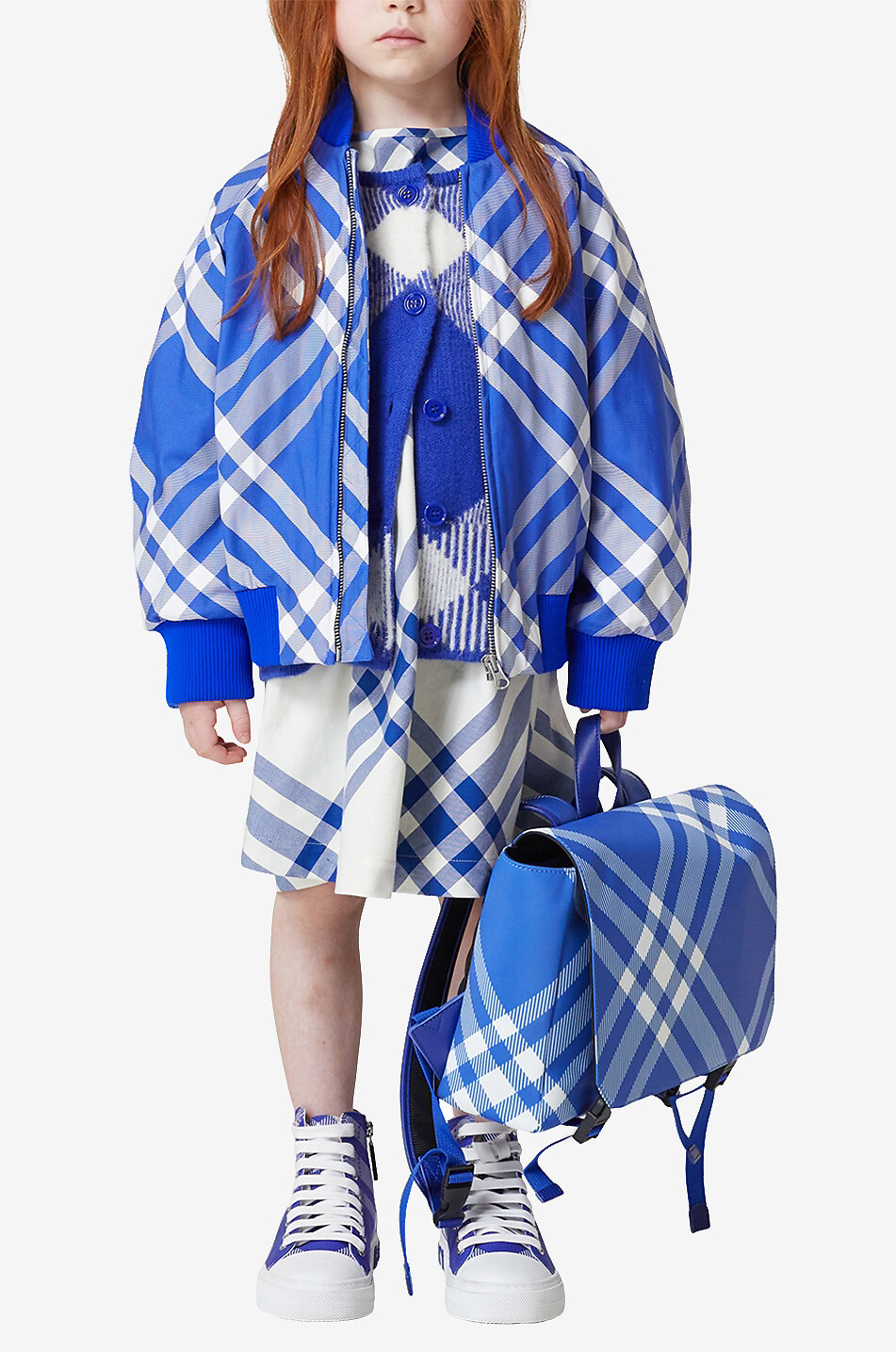 Bomber en nylon garçon Duncan Check Knight