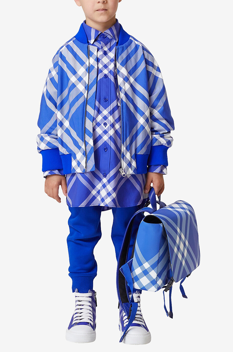 Bomber en nylon garçon Duncan Check Knight