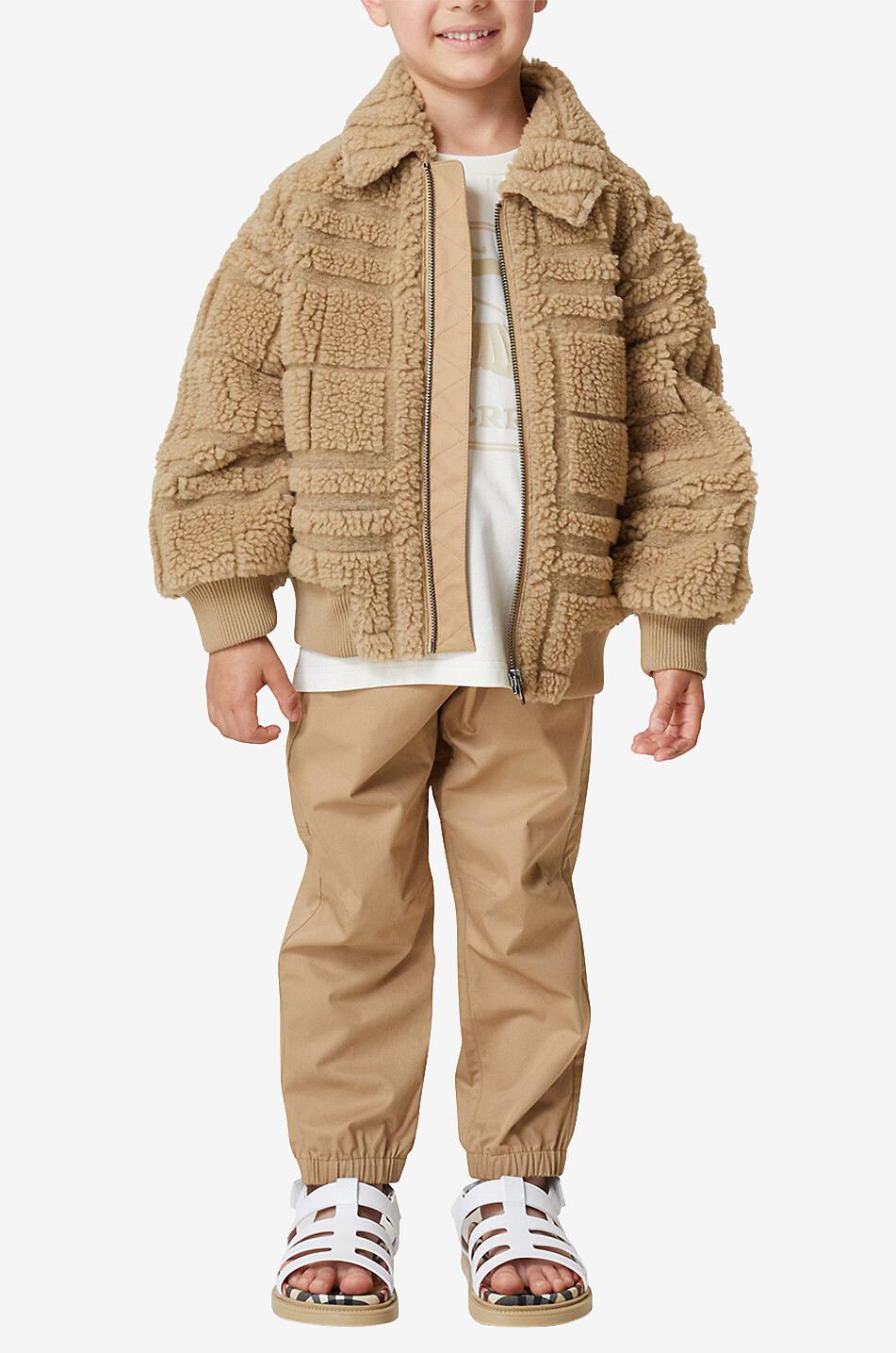 Bomber en polaire à carreaux enfant Peter Check