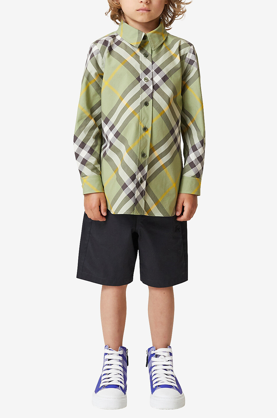 Kariertes Jungenhemd aus Baumwolle Owen