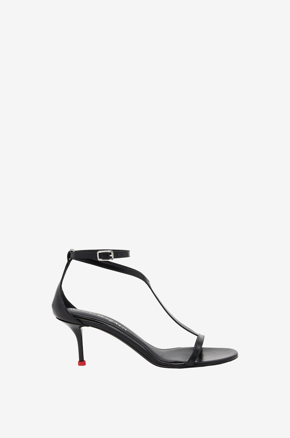 ALEXANDER McQUEEN Absatzsandalen aus Leder Harness Damen SCHWARZ 2