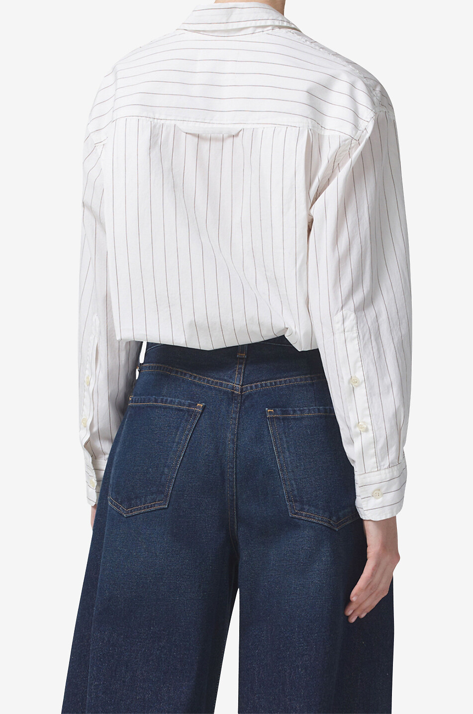 CITIZENS OF HUMANITY Kayla cotton long-sleeved shirt Women WHITE 5