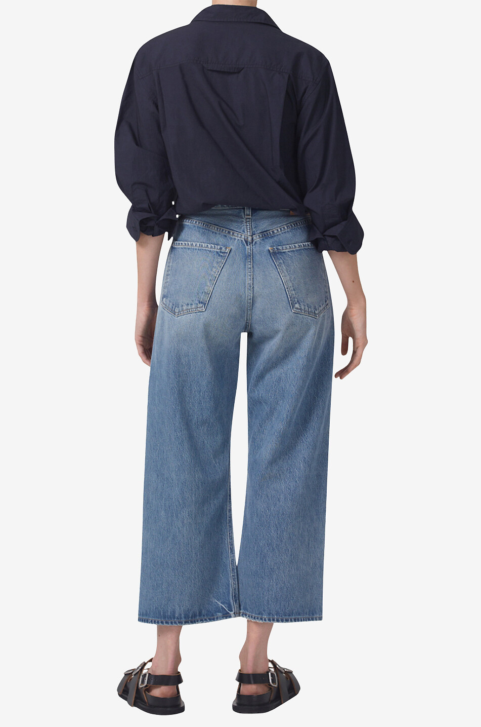 Jean large en coton recyclé Gaucho