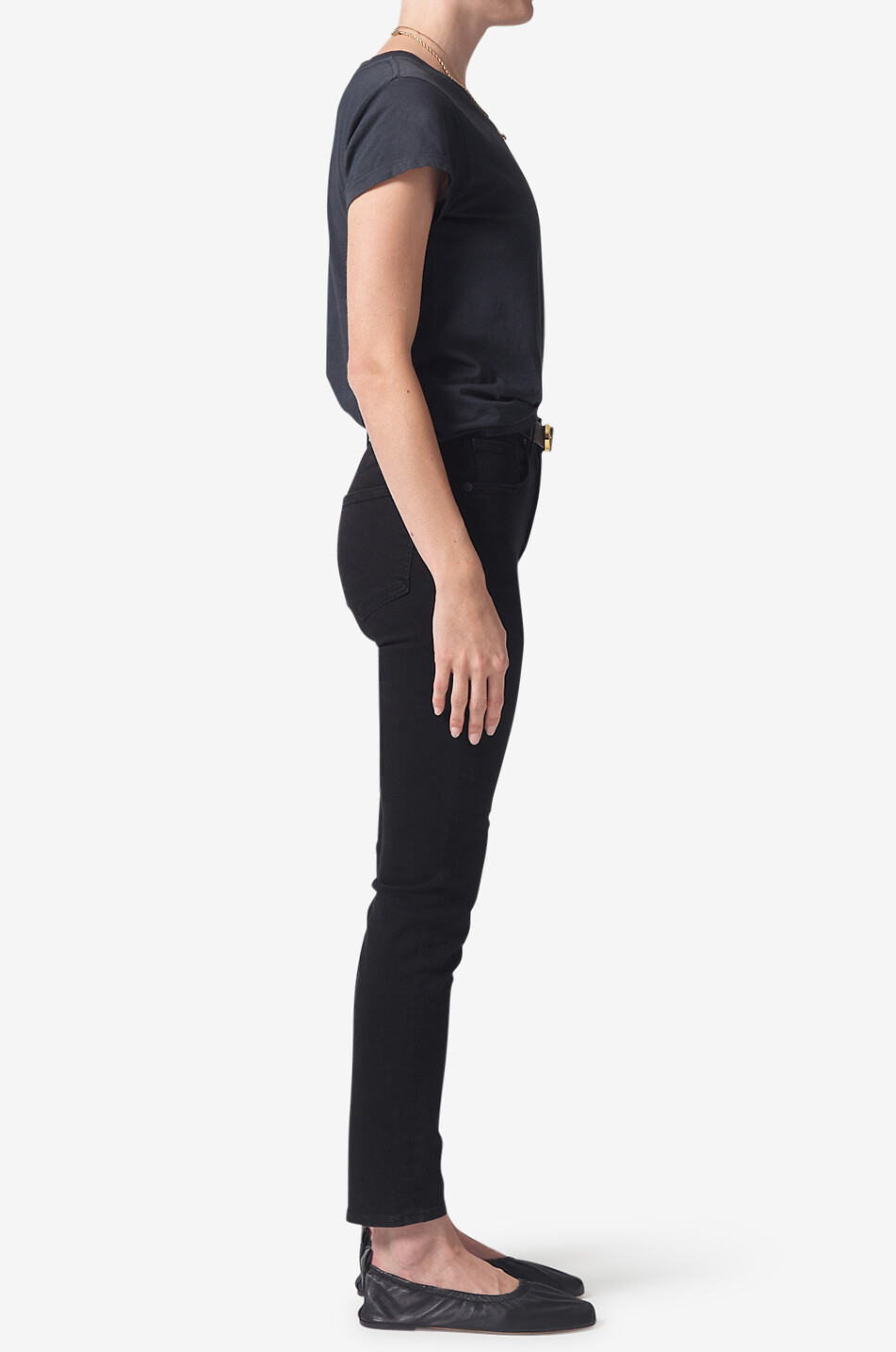 CITIZENS OF HUMANITY Sloane cotton skinny jeans Women BLACK 5
