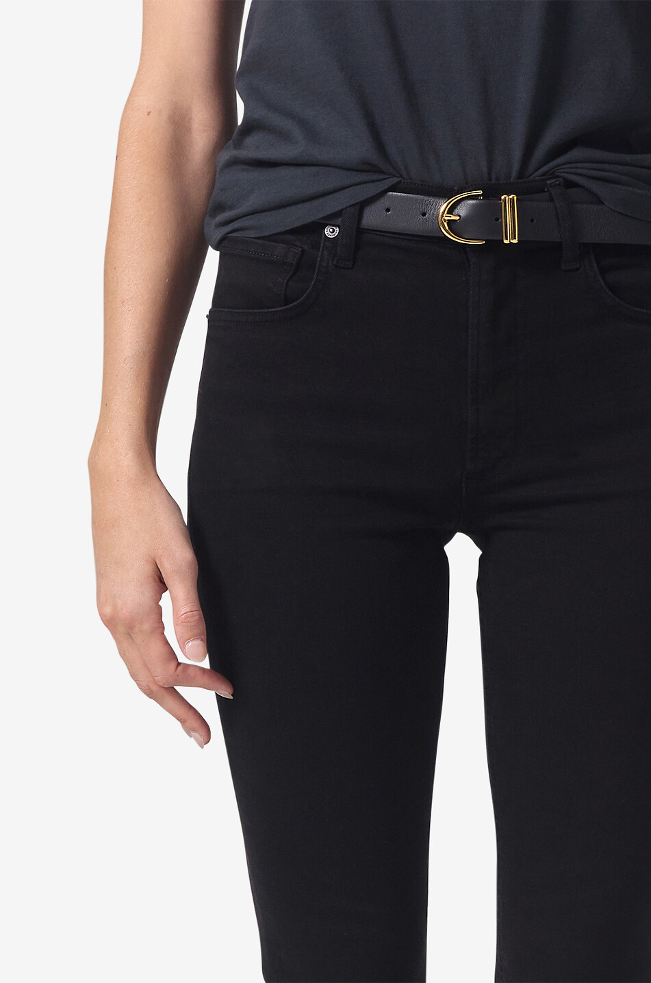 CITIZENS OF HUMANITY Sloane cotton skinny jeans Women BLACK 6