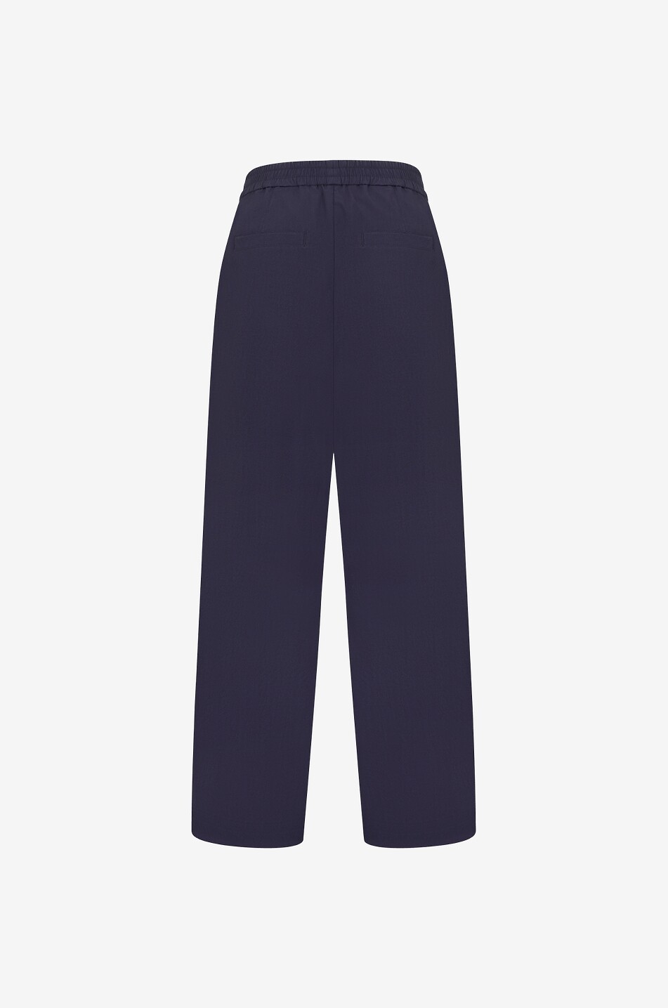 Weite Bundfaltenhose aus Popeline