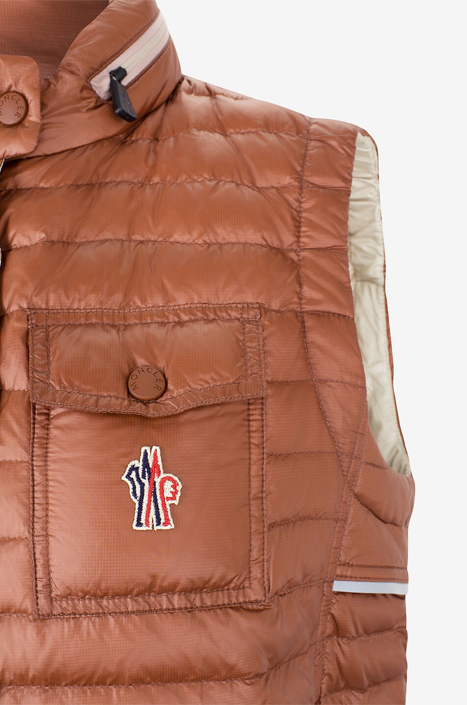 MONCLER GRENOBLE Gumiane quilted ripstop gilet Women BROWN 3