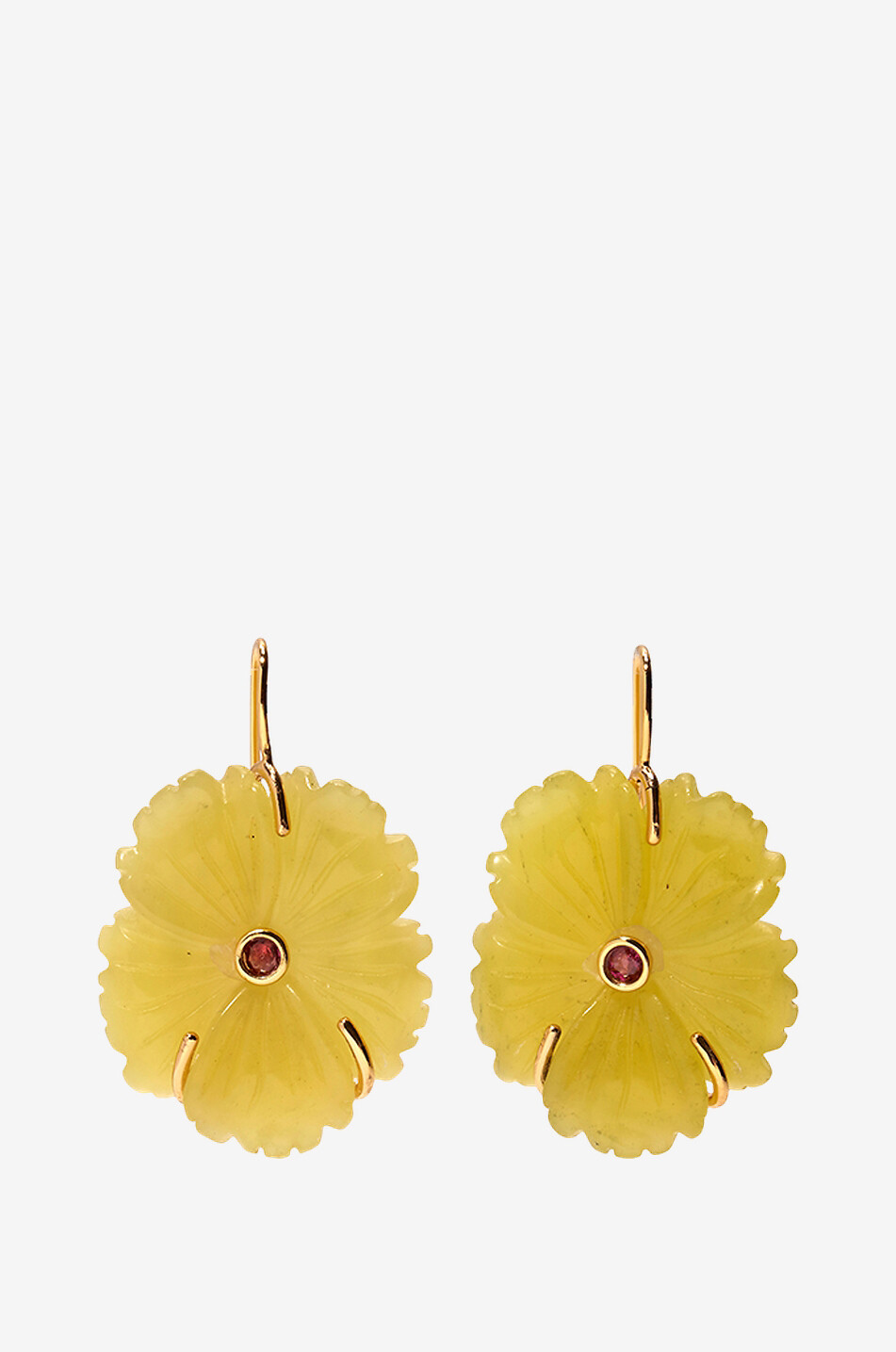 Boucles d'oreilles en jade New Bloom Canary