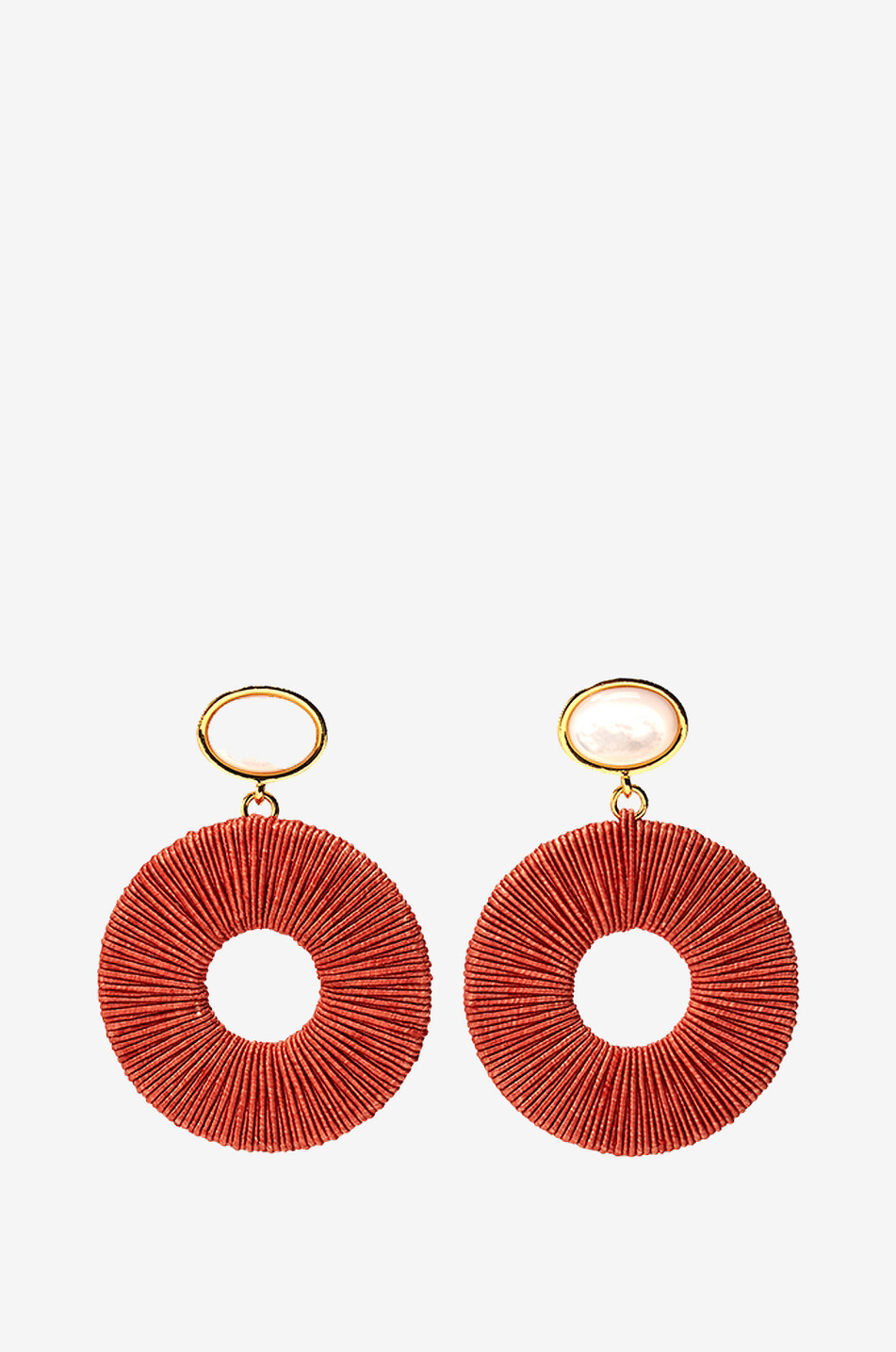 LIZZIE FORTUNATO Ohrringe mit Mondstein Granada Damen ROT 1