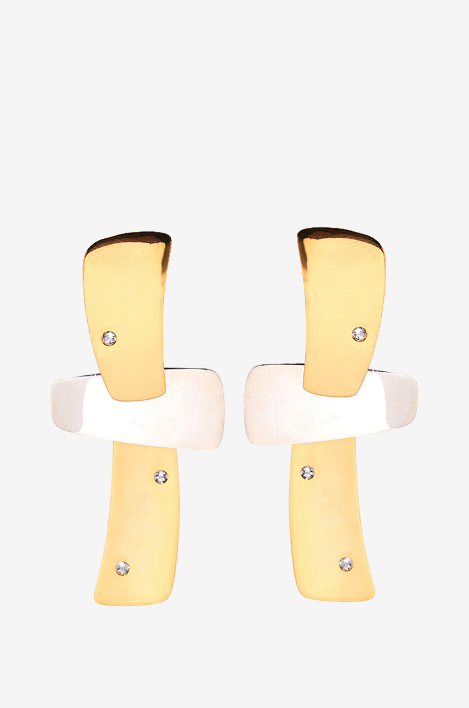 Lange Ohrringe Ernesto Mixed Metal