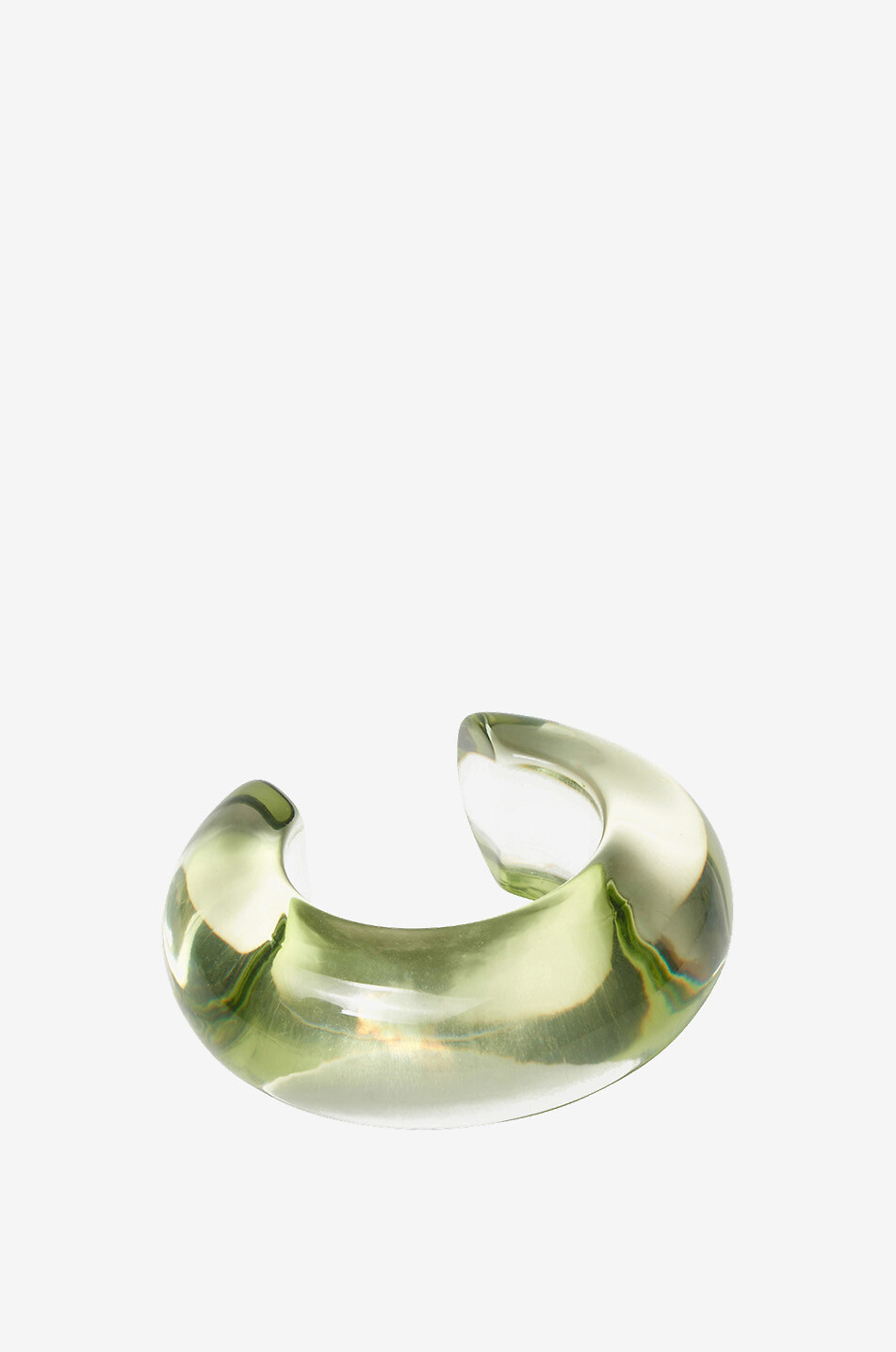 LIZZIE FORTUNATO Manchette en acrylique Arc Lime Green Femme VERT MOYEN 1