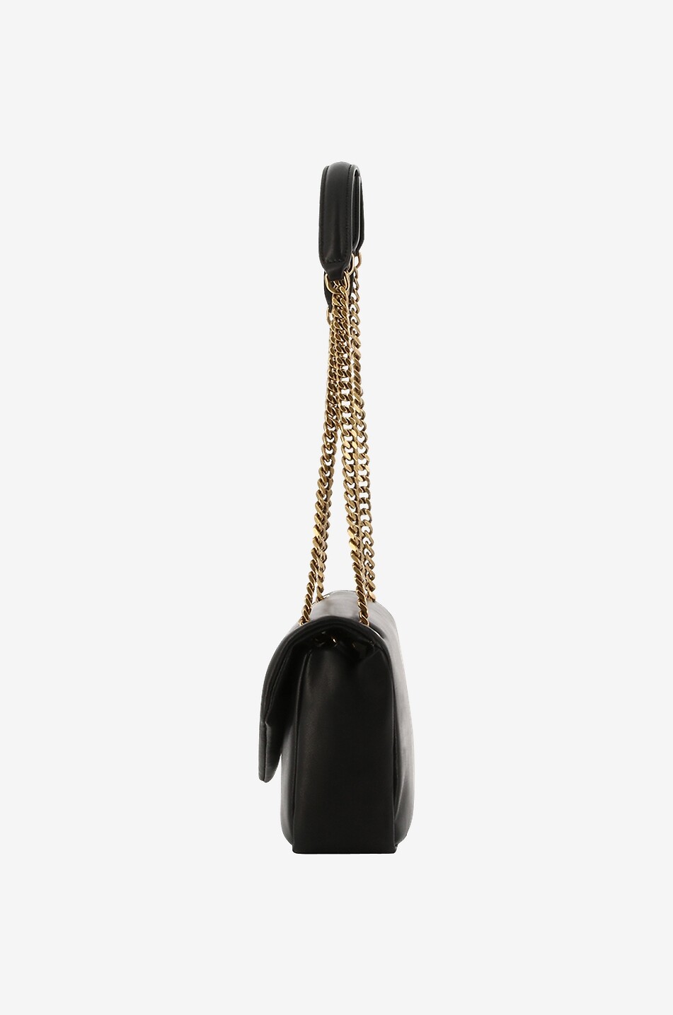 SAINT LAURENT PARIS Calypso nappa leather shoulder bag Women BLACK 4