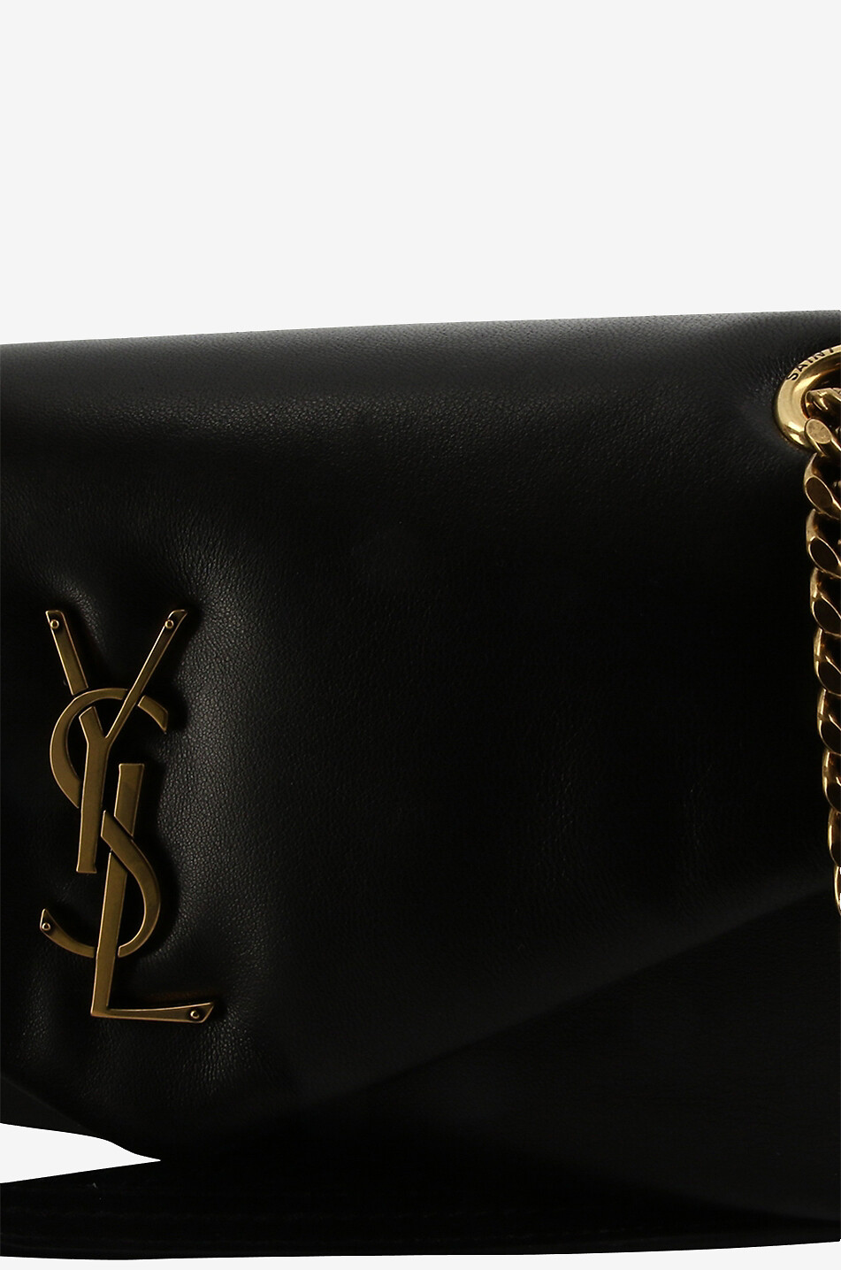 SAINT LAURENT PARIS Calypso nappa leather shoulder bag Women BLACK 6