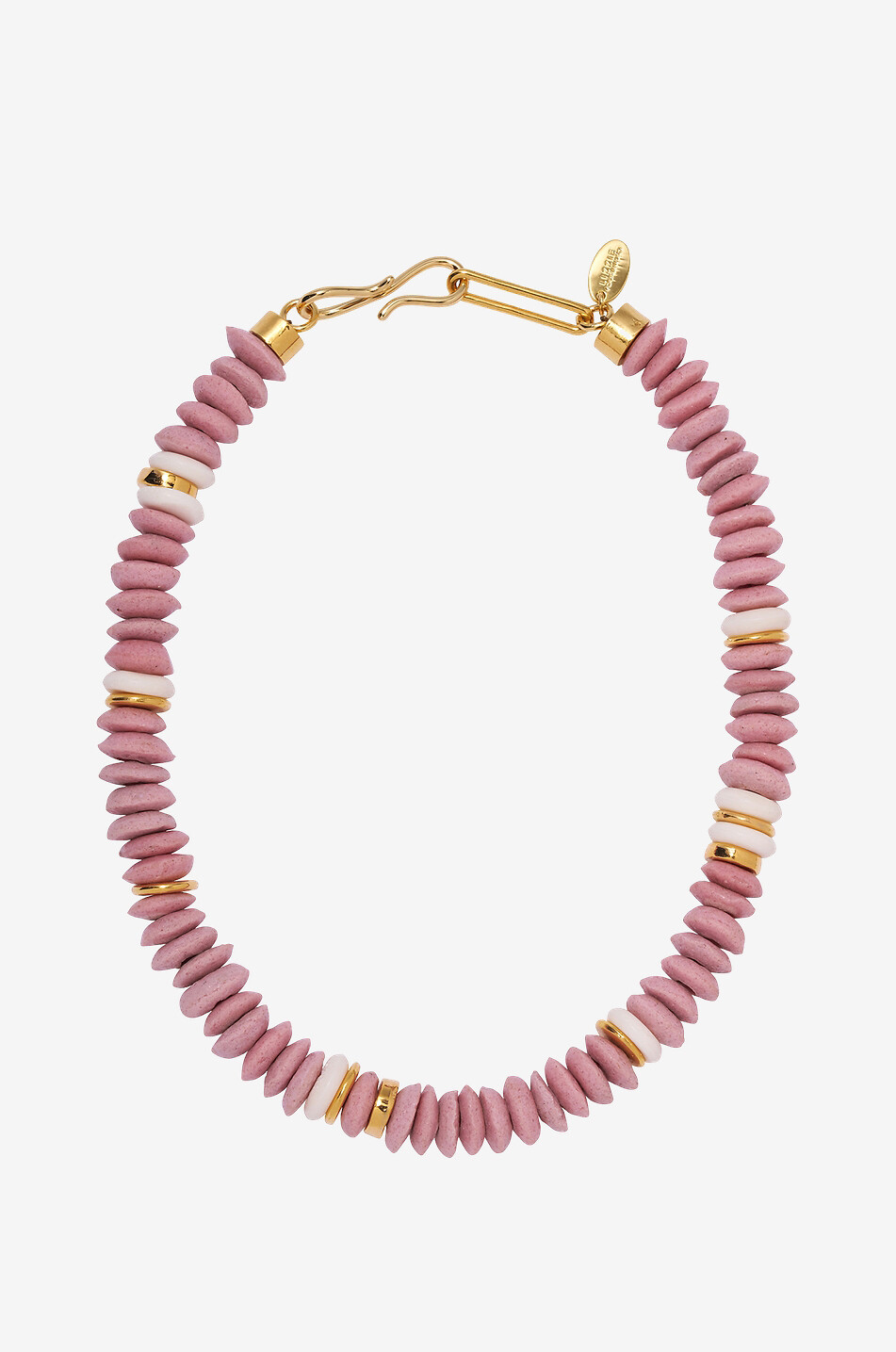 Laguna Rose Pink recycled glass necklace