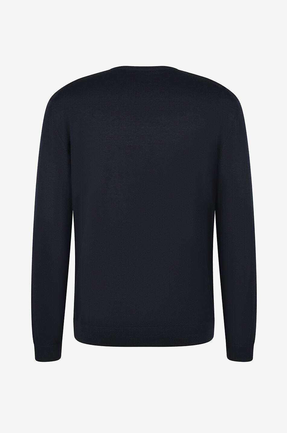 MAURIZIO BALDASSARI Silk and cotton crenweck jumper Men DARK BLUE 2
