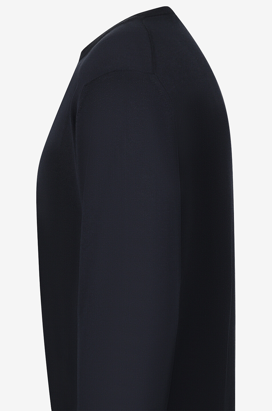 MAURIZIO BALDASSARI Silk and cotton crenweck jumper Men DARK BLUE 3