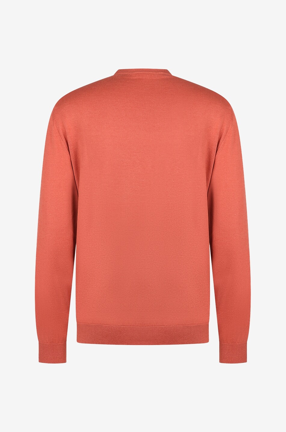 MAURIZIO BALDASSARI Pull à col rond en soie et coton Homme ORANGE MOYEN 2