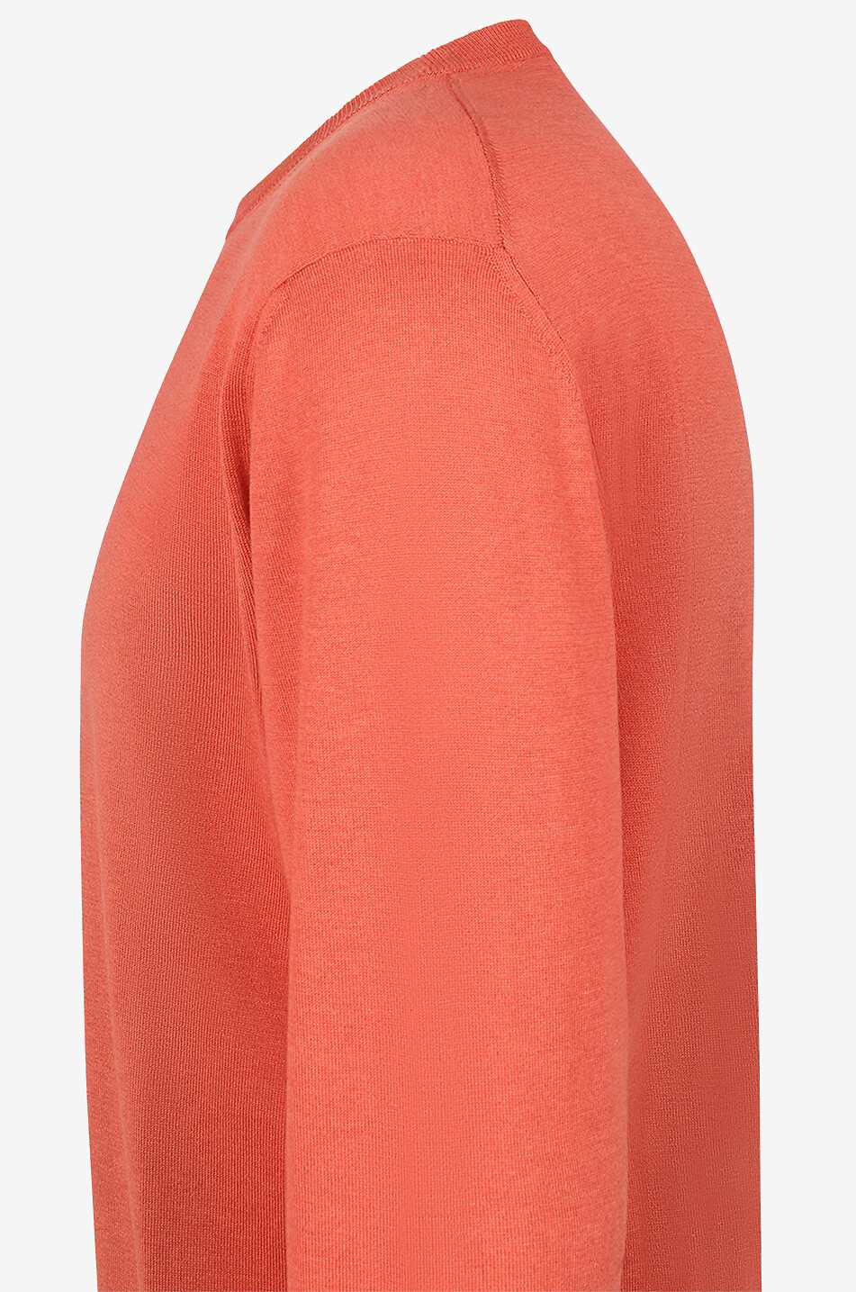 MAURIZIO BALDASSARI Pull à col rond en soie et coton Homme ORANGE MOYEN 3