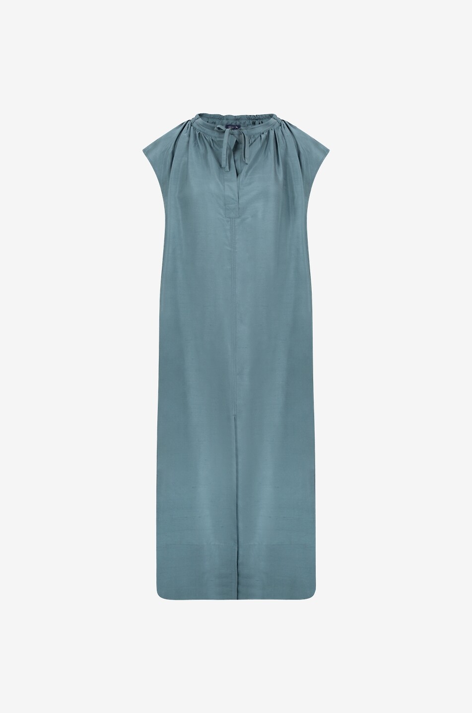 SOEUR Robe courte à fronces en soie Tamaris Femme VERT CLAIR 1