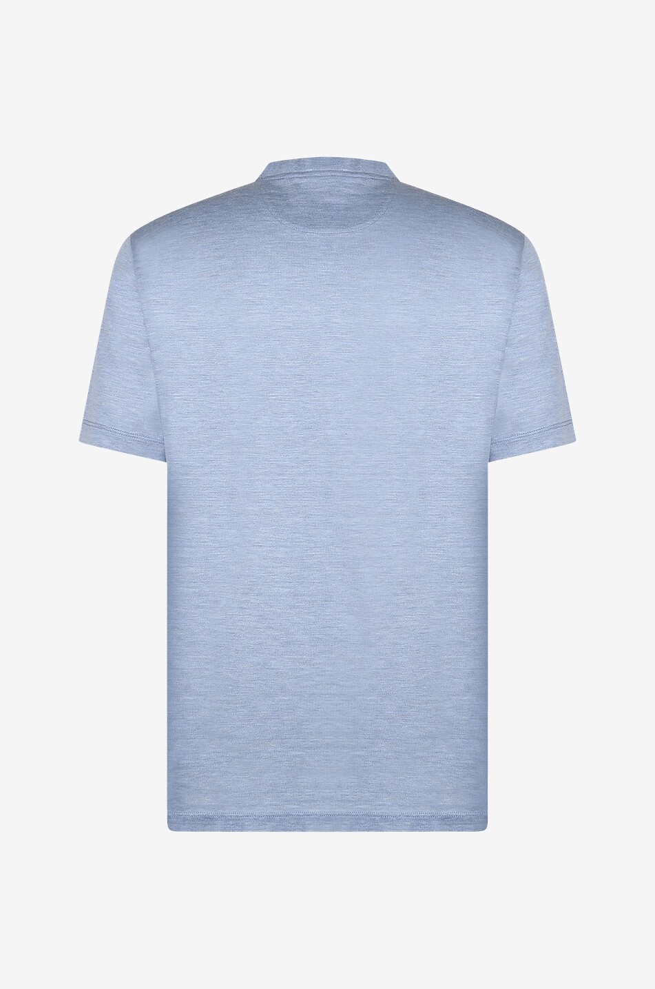 MAURIZIO BALDASSARI Short-sleeved silk and cotton jersey T-shirt Men MEDIUM BLUE 2