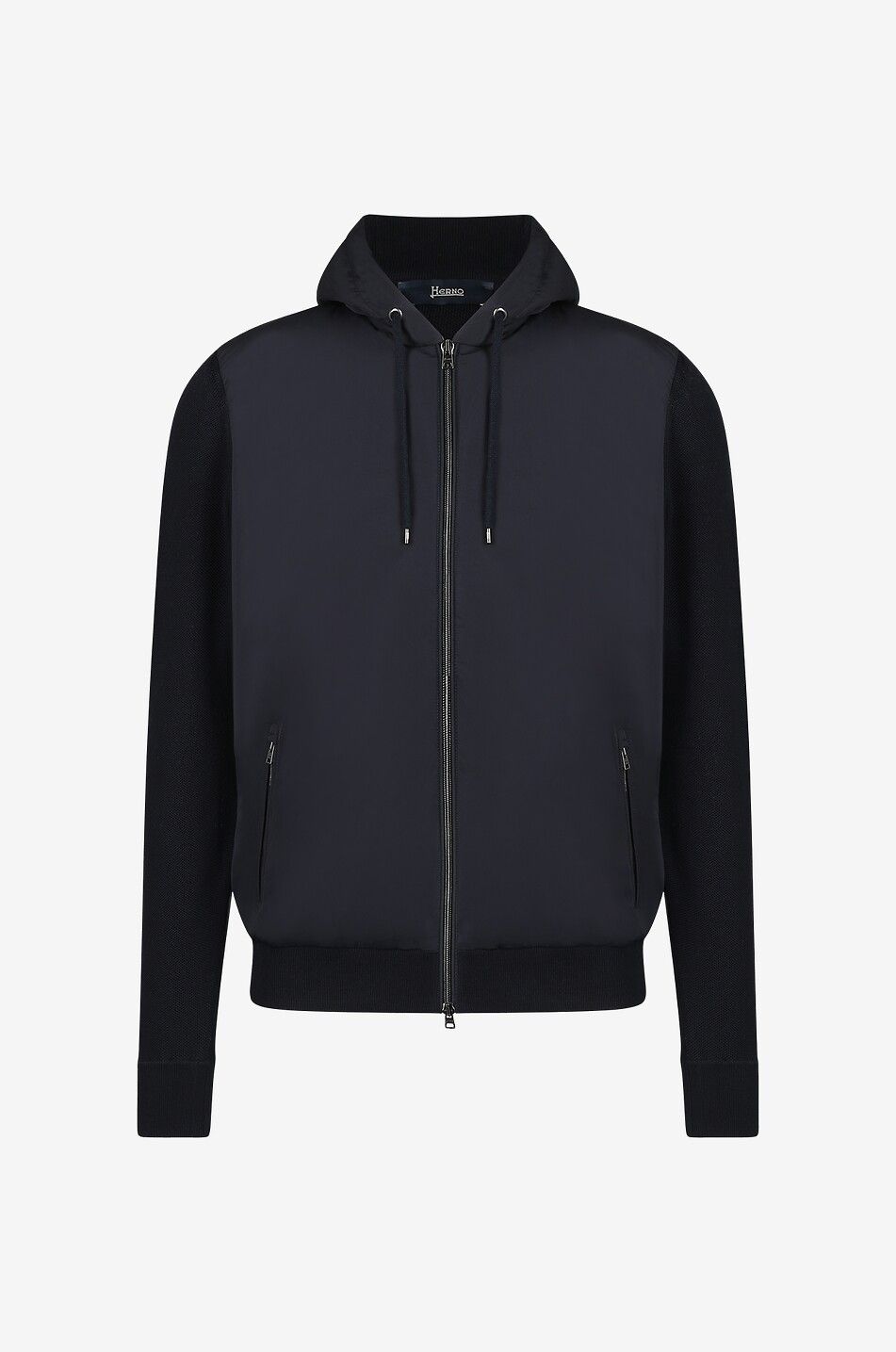 Piqué Knit cotton and nylon bomber jacket - HERNO - Bongénie