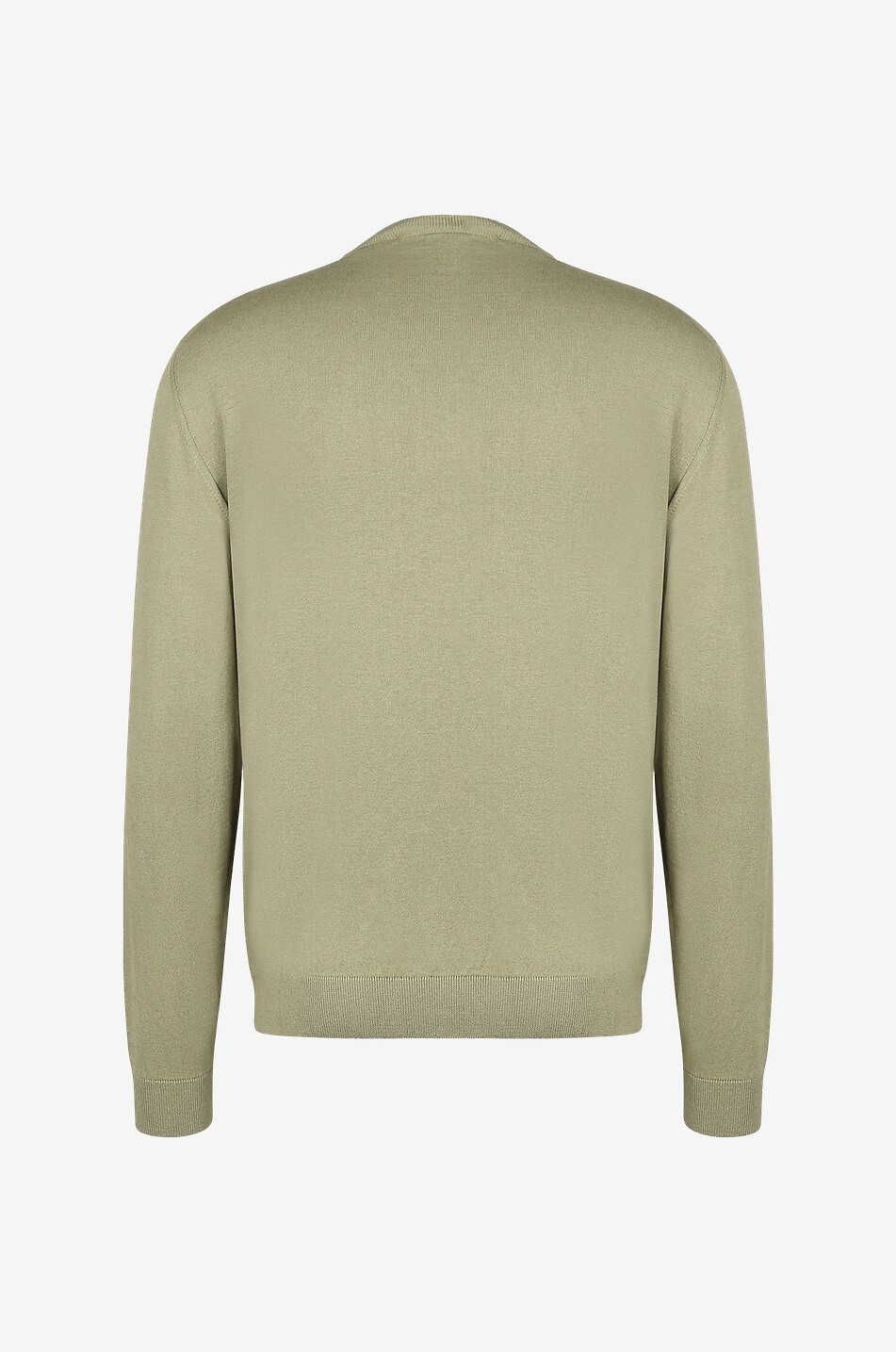 Rundhalspullover aus Seide und Baumwolle