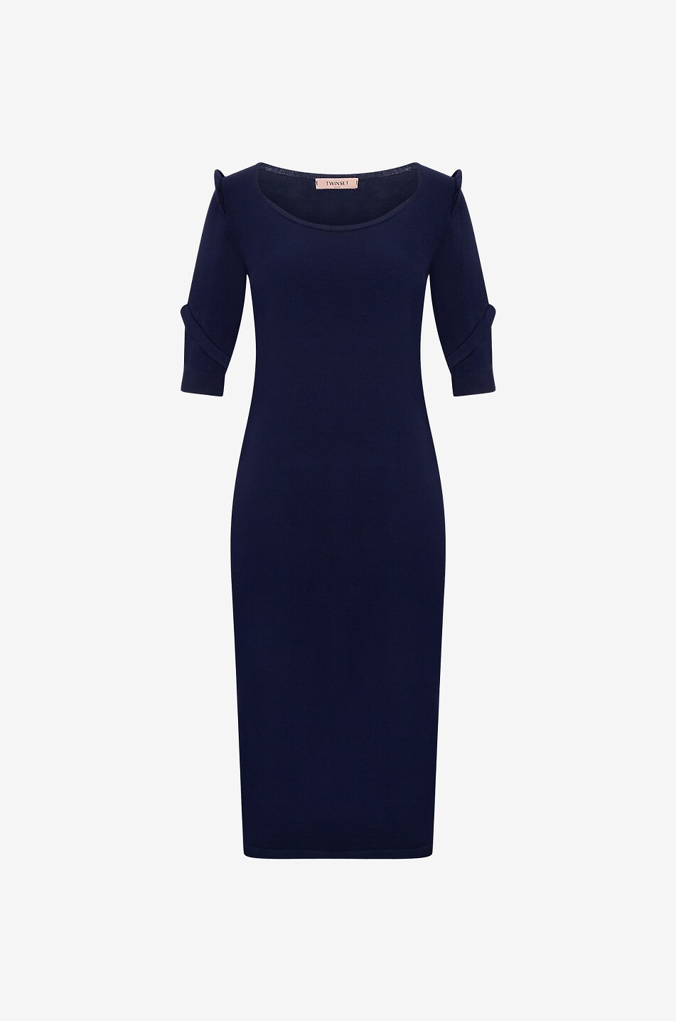 Robe fourreau midi en maille