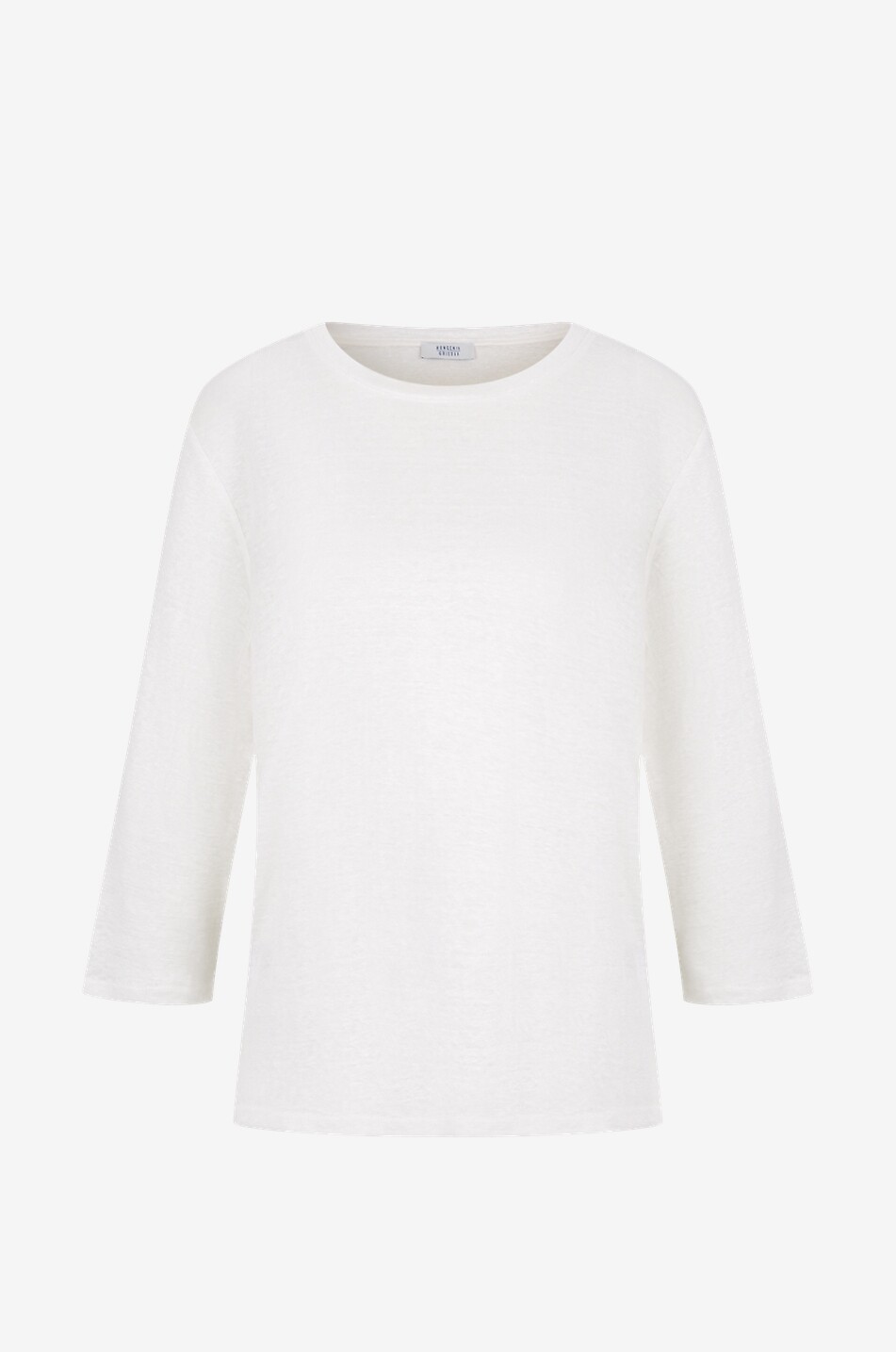 BONGENIE Linen three-quarter sleeves T-shirt Women EGGSHELL 1
