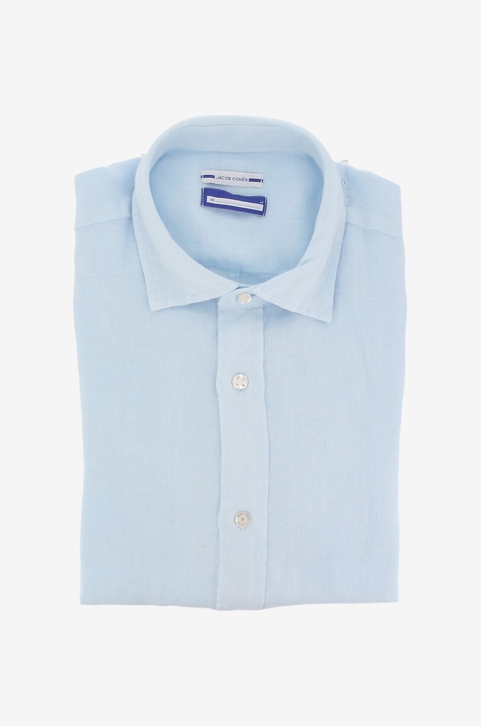 JACOB COHEN Hemd mit langen Ärmeln aus Leinen Herren HELLBLAU 1