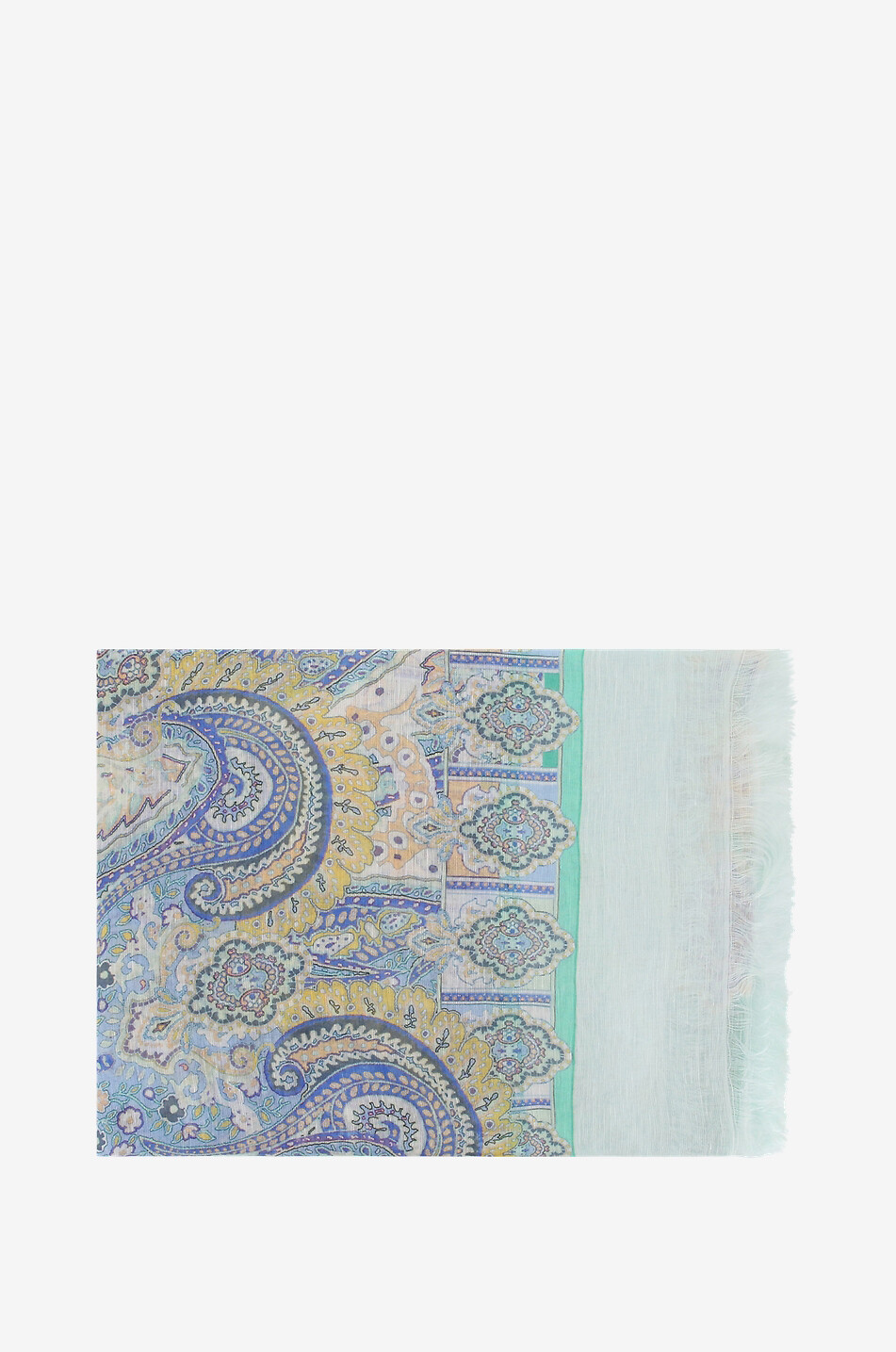 Schal aus Leinen und Seide Ornament