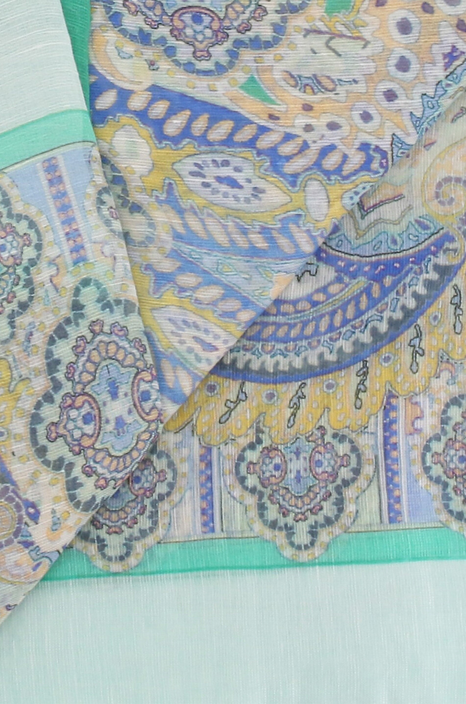 Écharpe en lin et soie Ornament