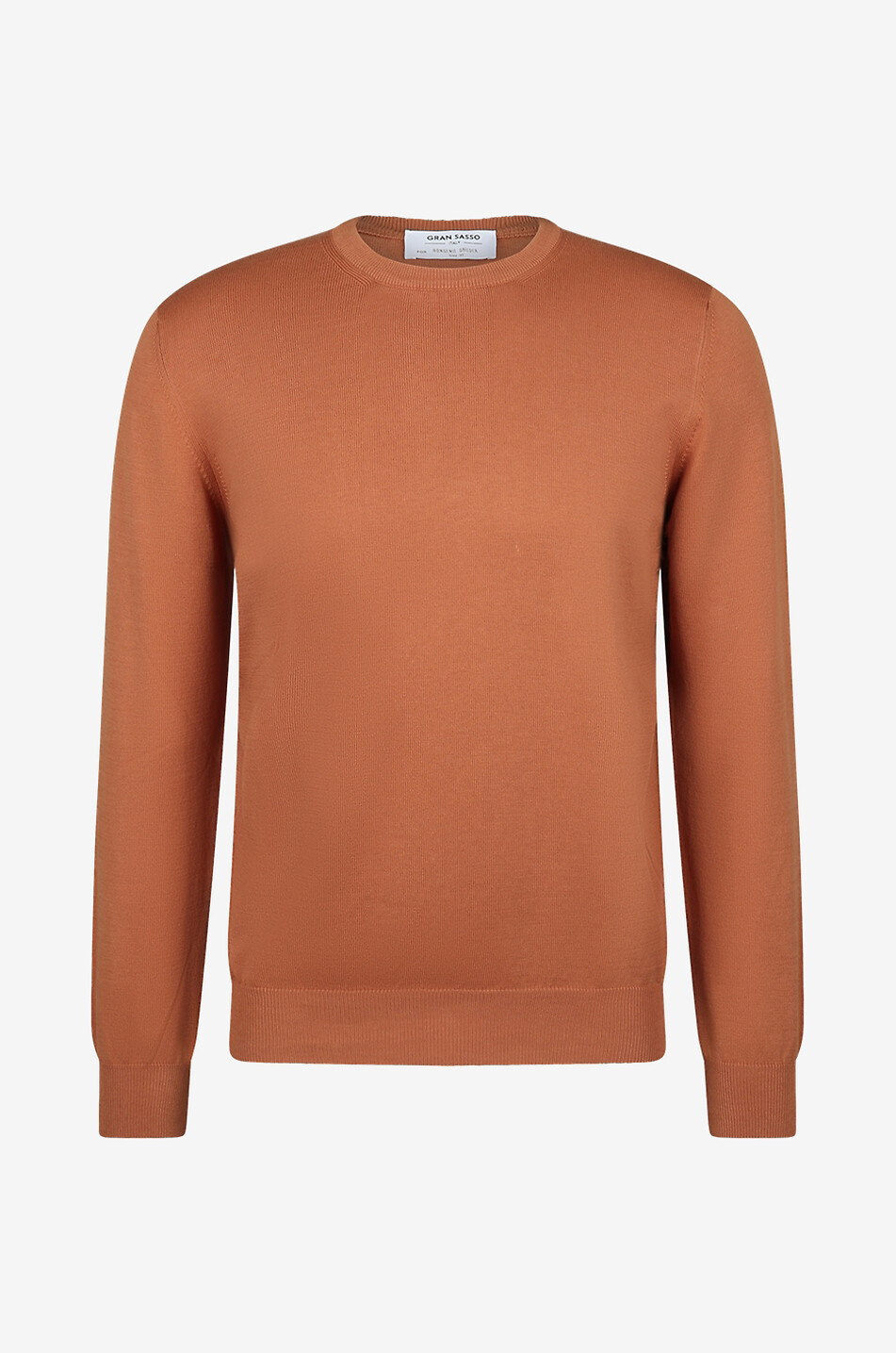 Klassischer leichter Baumwollpulli mit Rundhals