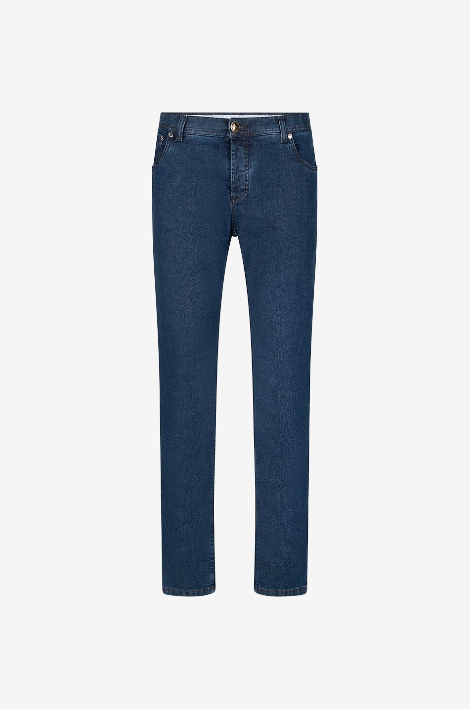 Jeans mit geradem Bein aus Baumwolle Modal und Seide Tokyo